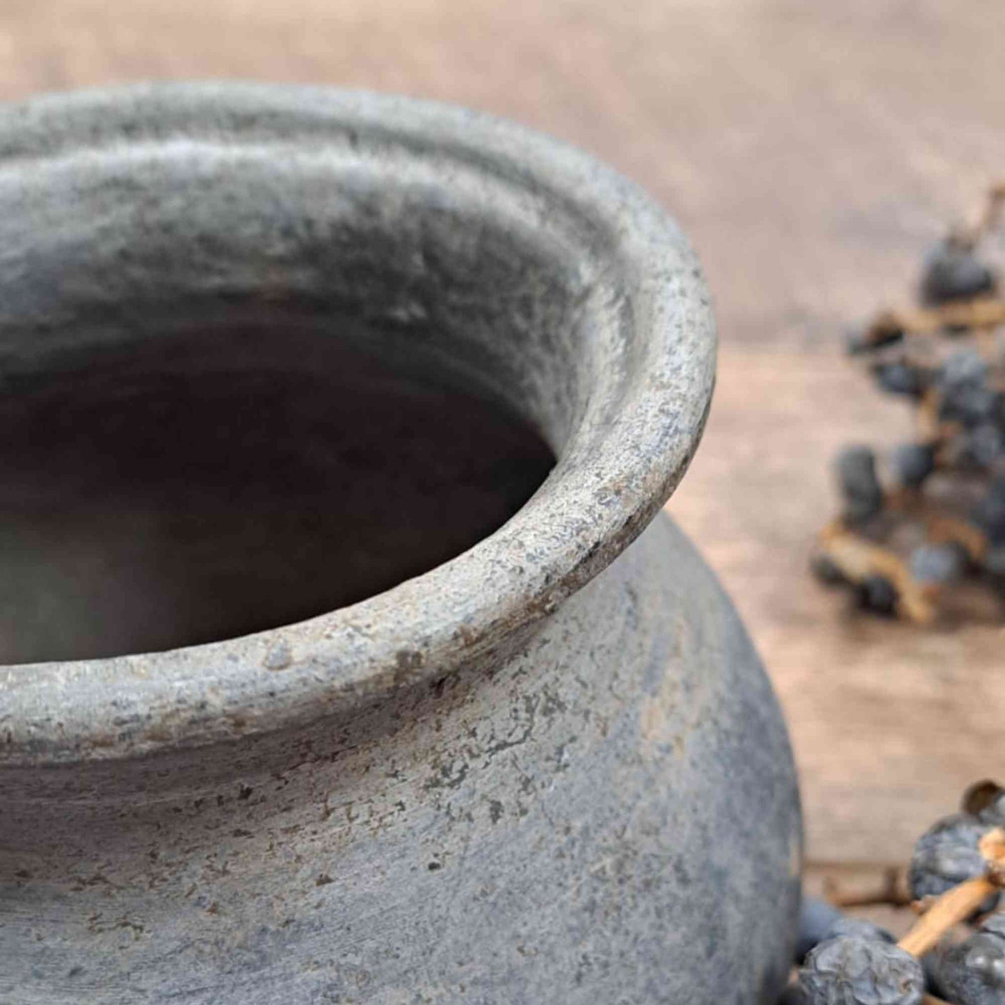 Vintage Clay Vessel - Rounded Base