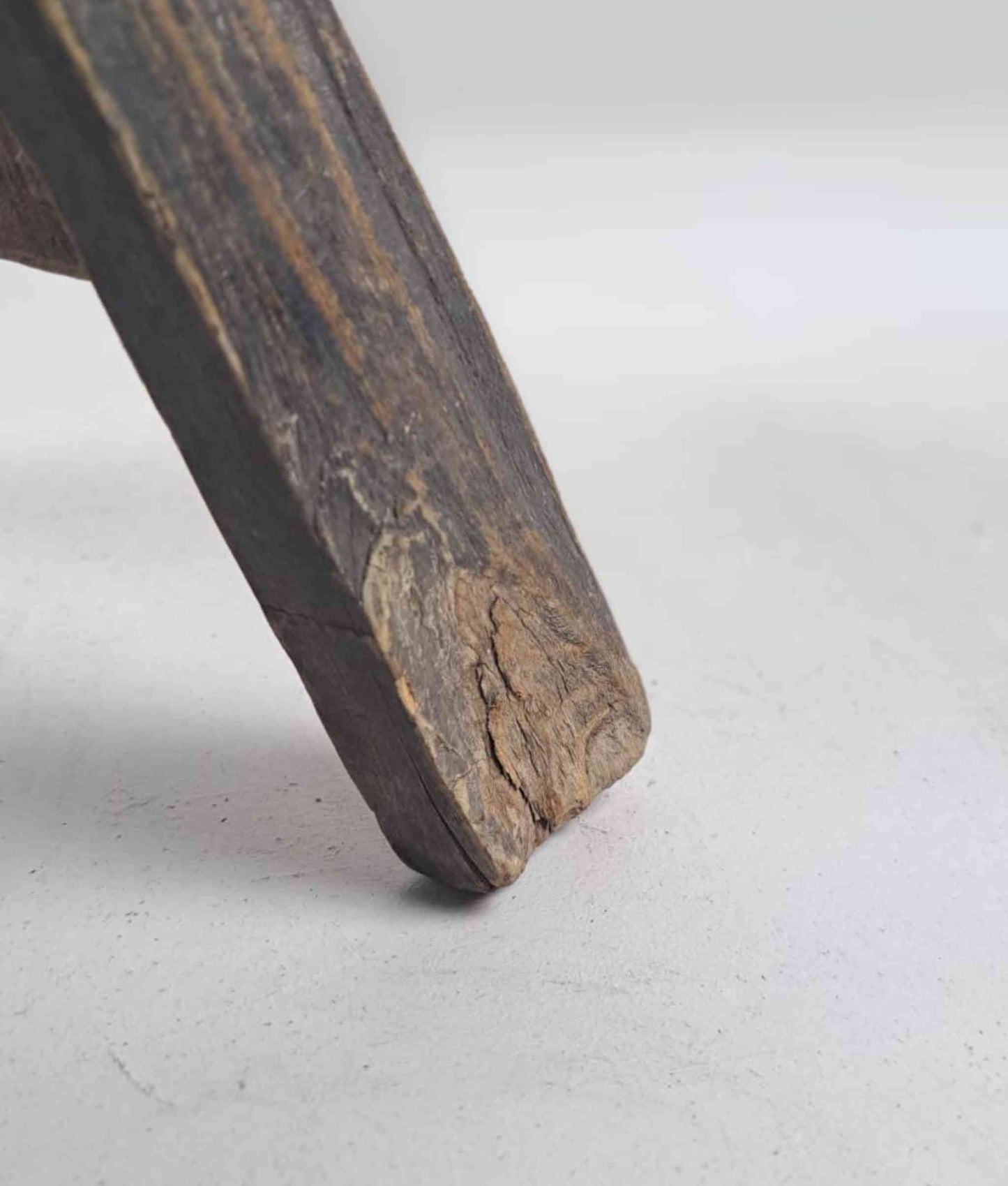 Antique Chinese Milking Stool, Rustic Stool, Decor Stool