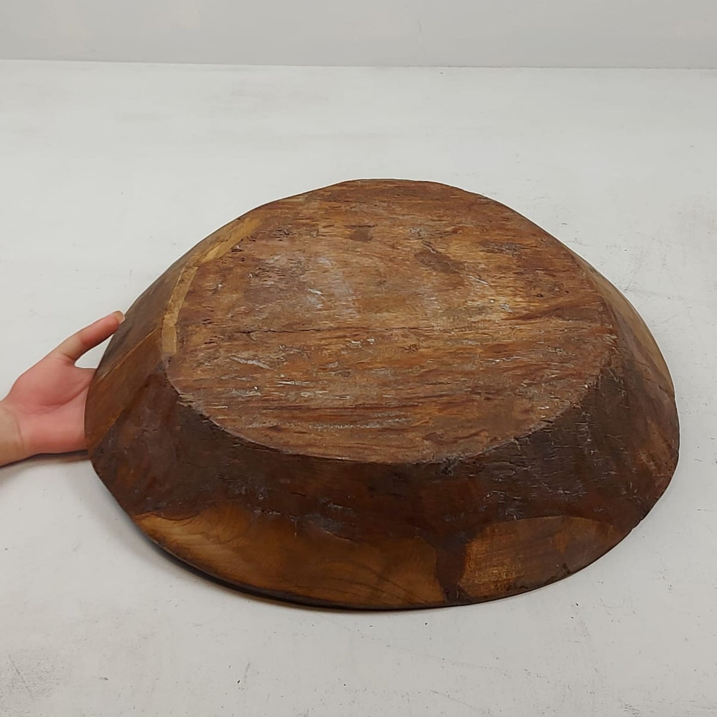 Vintage Artisan Wooden handcarved Bowl
