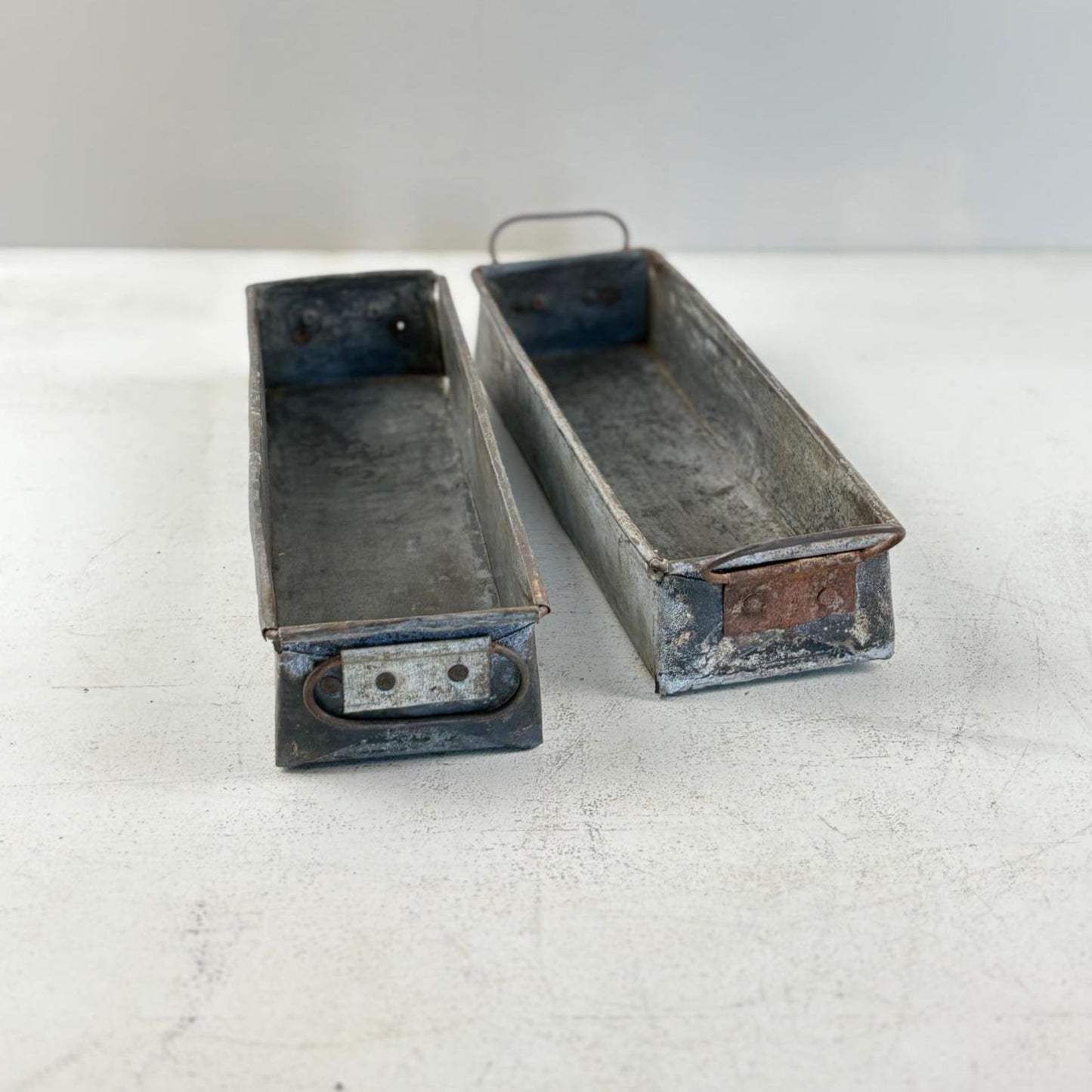 Set of 2 Vintage Indian Baking Tins