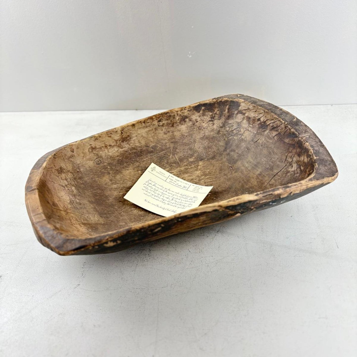 Antique Wooden Dough Bowl - Gamai, Qinghai Province, Tibet