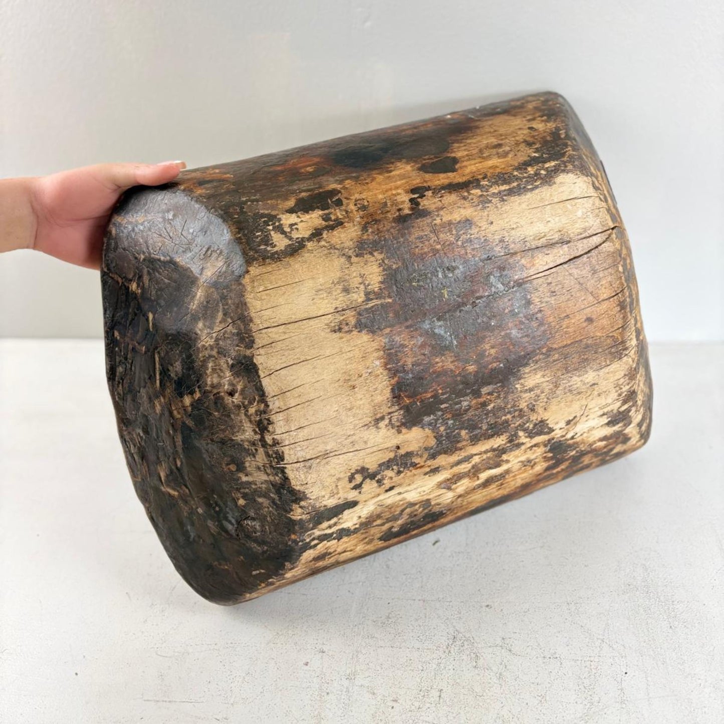 Antique Wooden Dough Bowl - Gamai, Qinghai Province, Tibet