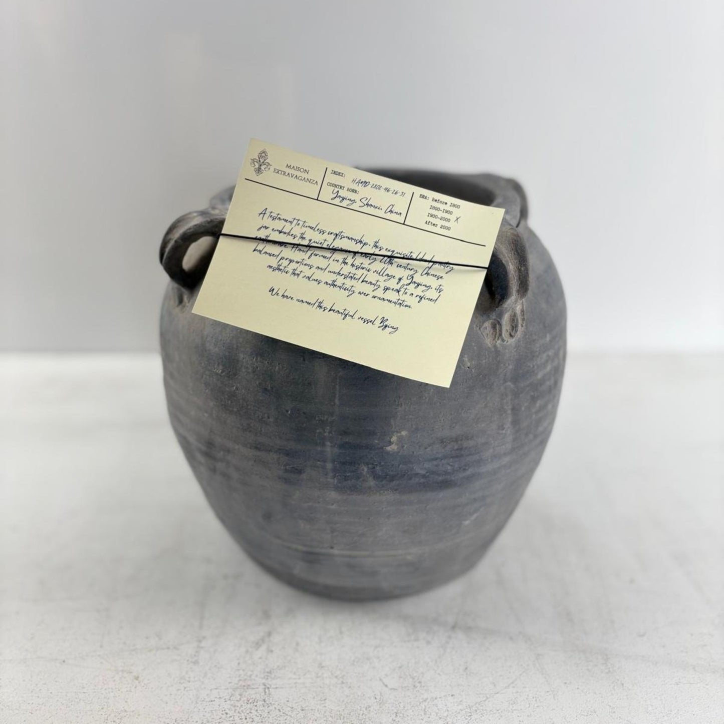 Antique Lobed Pantry Jar Pottery Vase - Yanjing, Shanxi, China