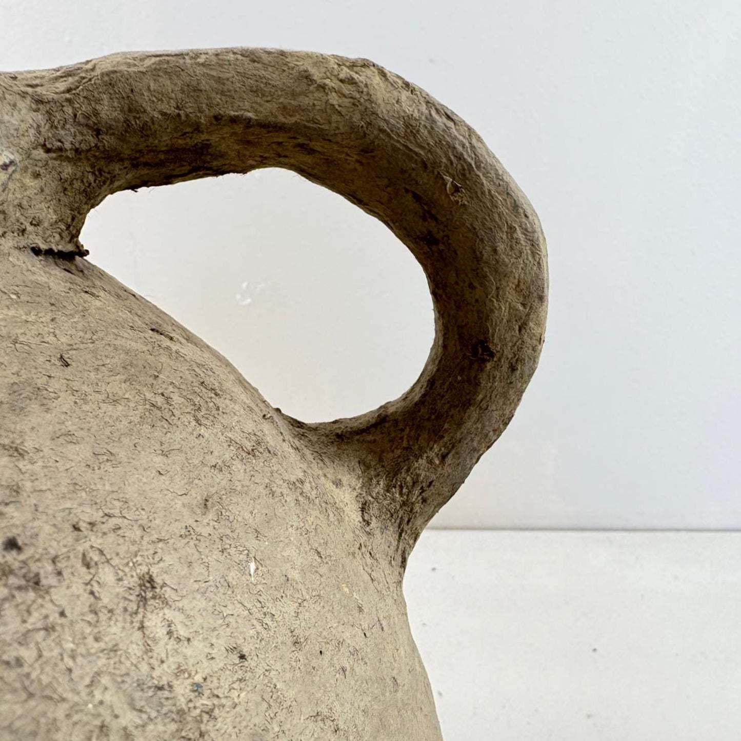 Vintage Rustic Handled Vase - Kaschmir, India
