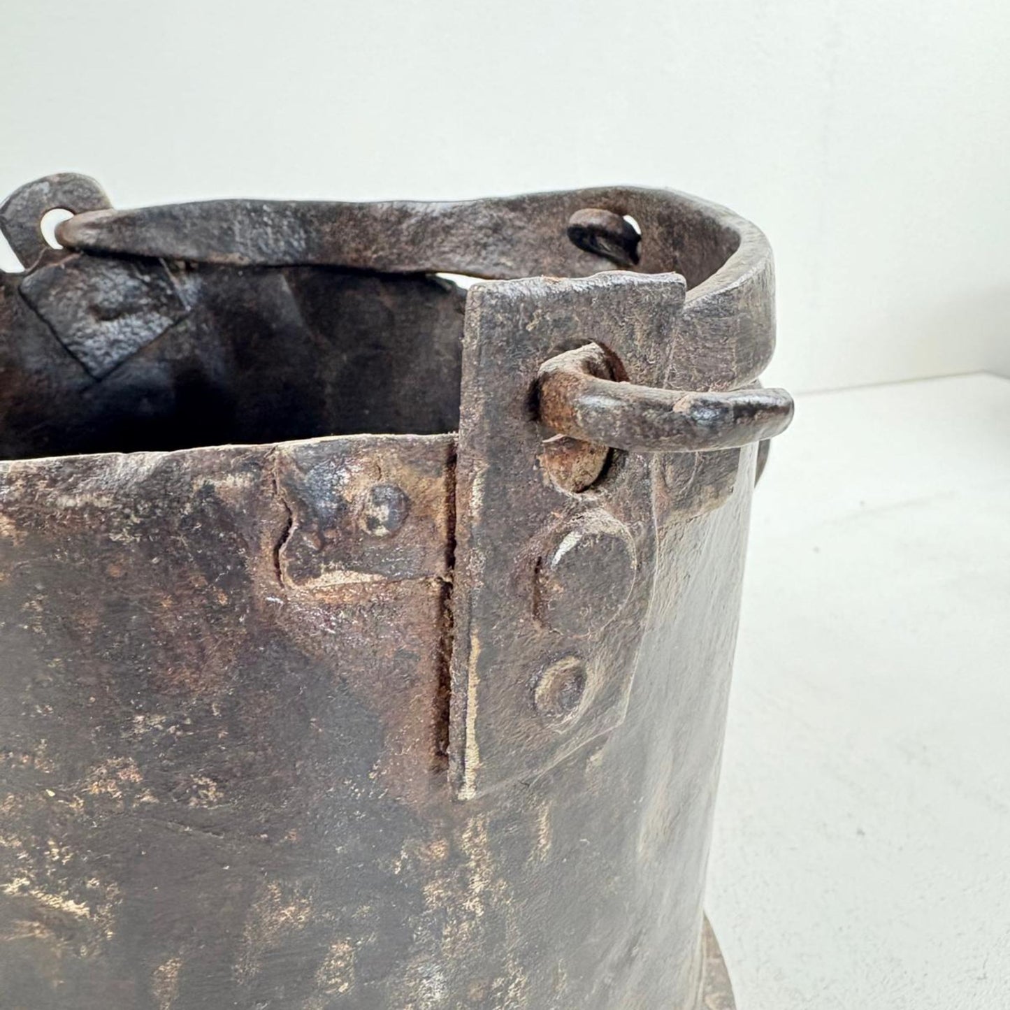 Pair of Vintage Indian Metal Cooking Pots