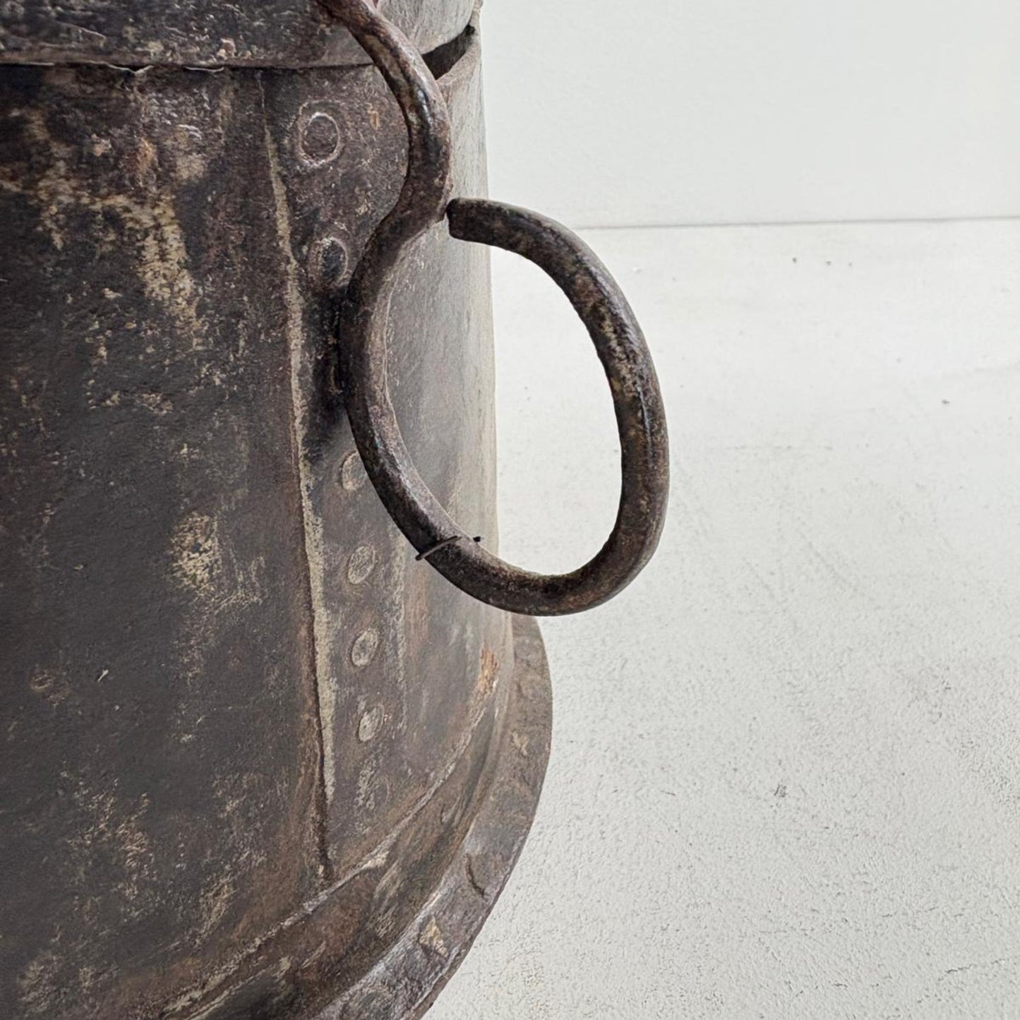 Pair of Vintage Indian Metal Cooking Pots