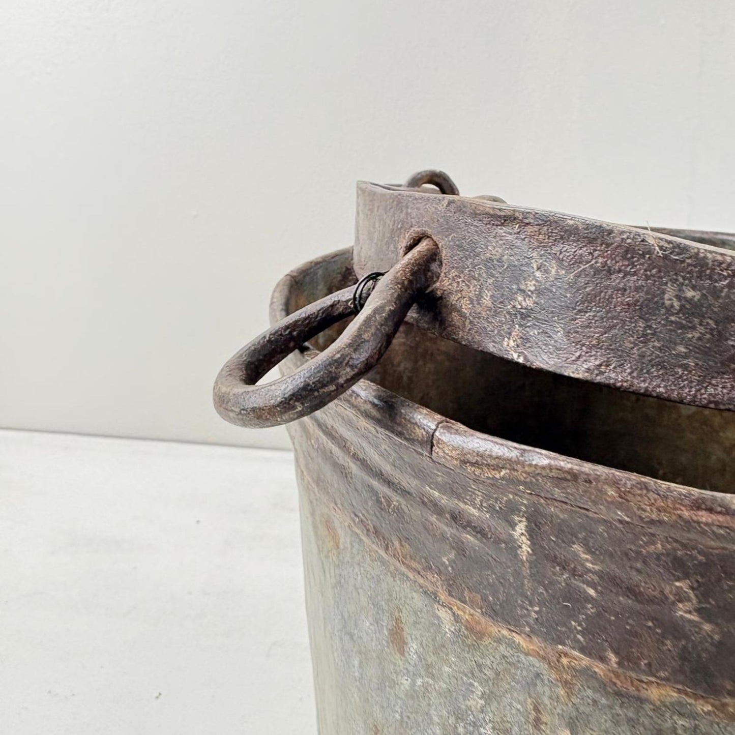 Pair of Vintage Indian Metal Cooking Pots