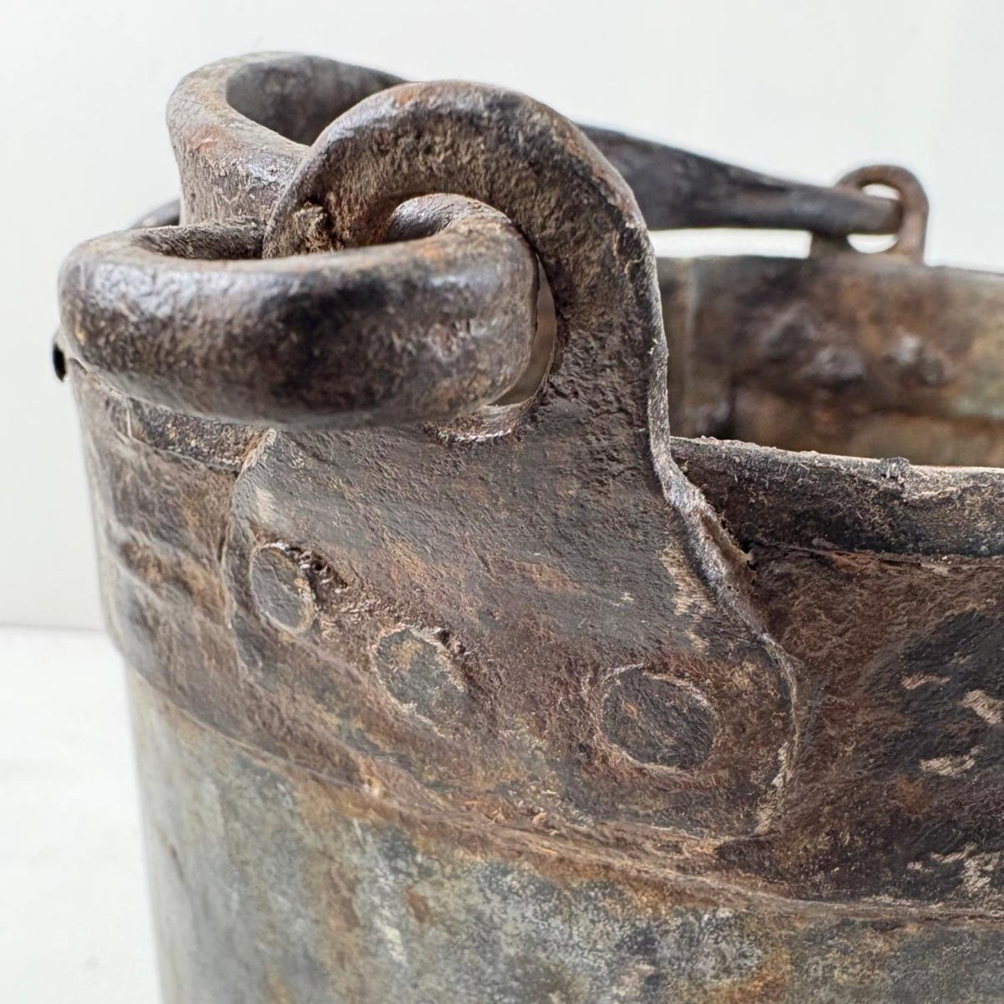 Pair of Vintage Indian Metal Cooking Pots