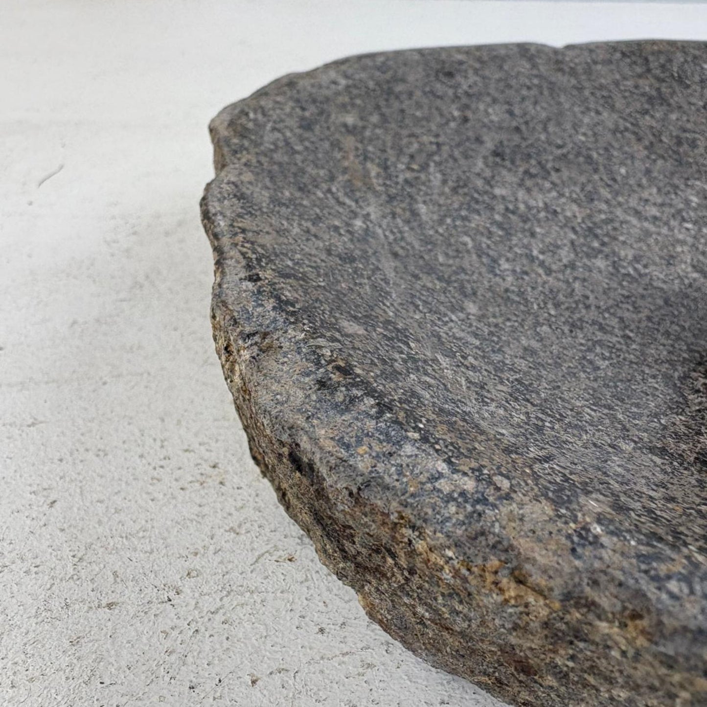 Hand-Carved Natural River Stone Bowl