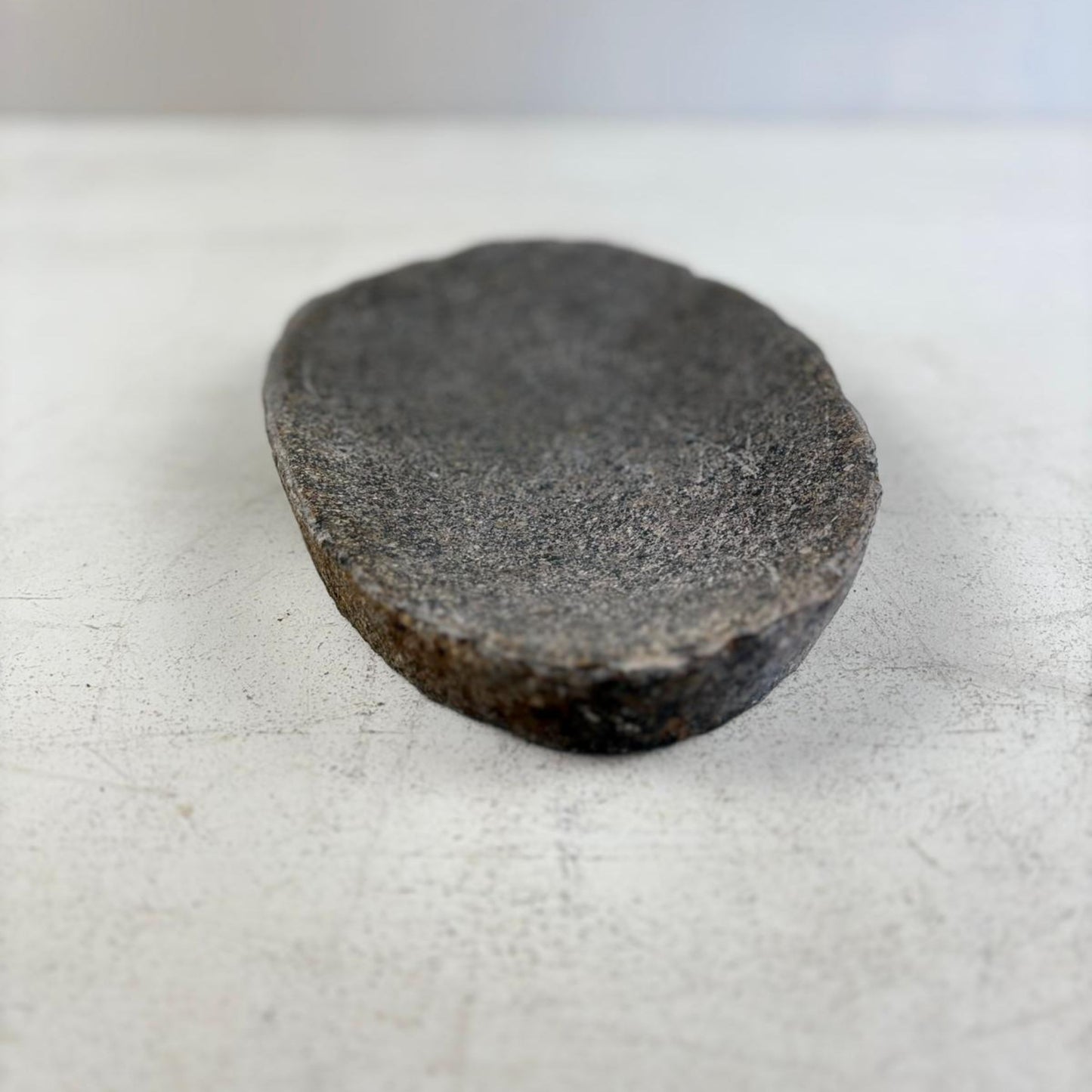 Hand-Carved Natural River Stone Bowl