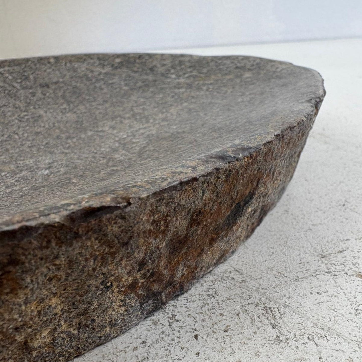 Hand-Carved Natural River Stone Bowl