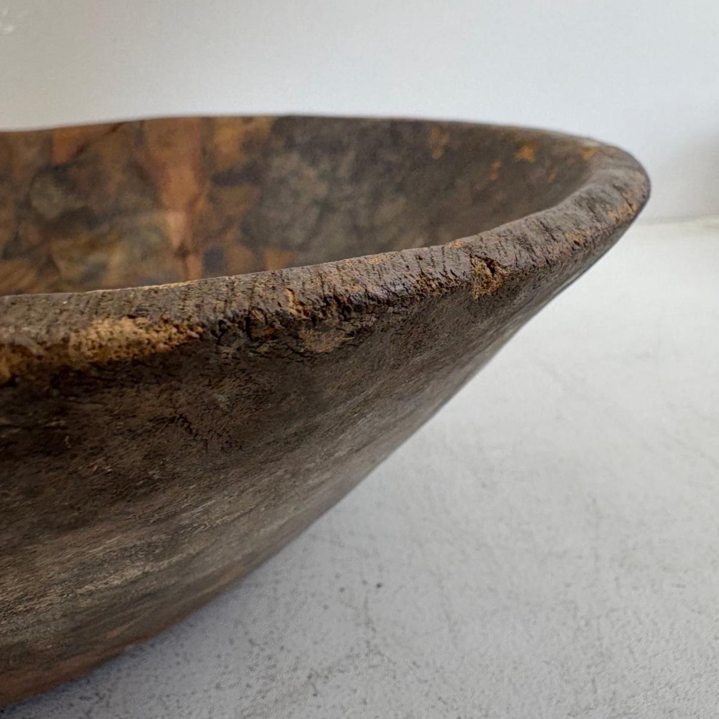 Vintage Artisan Wooden handcarved Bowl