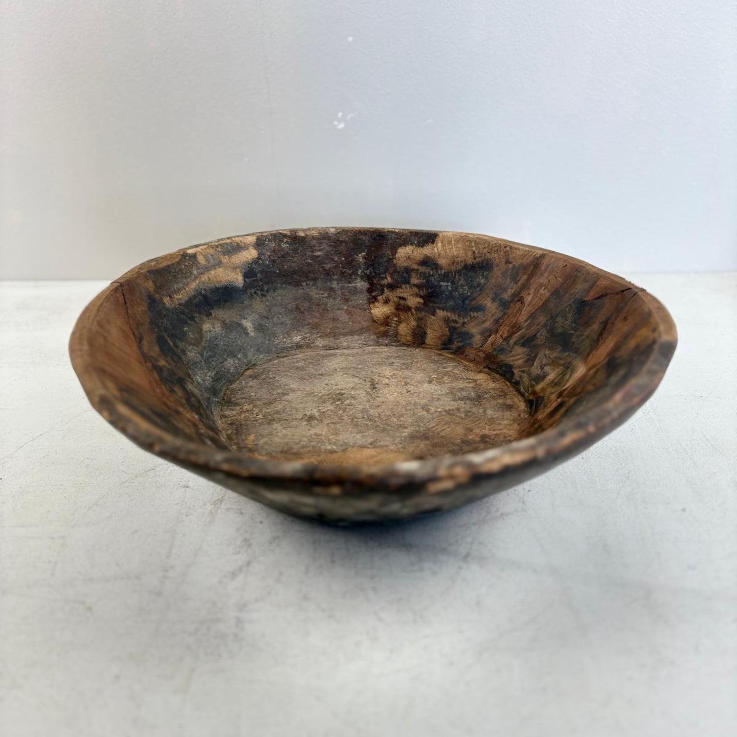 Vintage Artisan Wooden handcarved Bowl