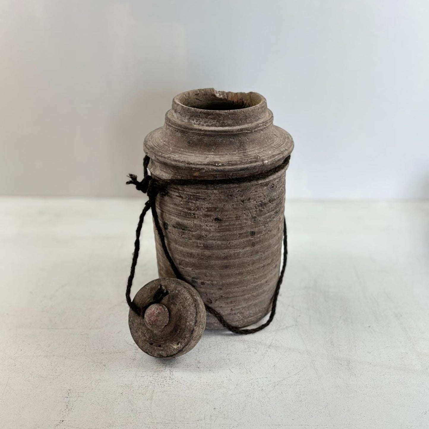 Antique Wooden Himachal Pot - Chhusang, Nepal