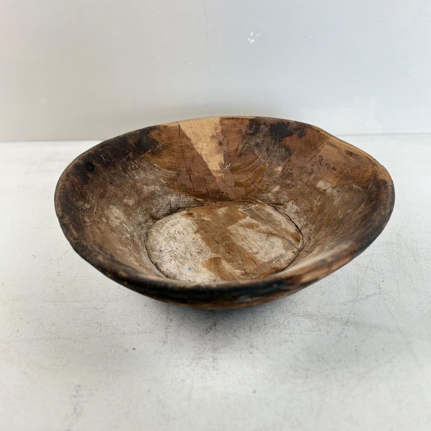 Vintage Artisan Wooden handcarved Bowl