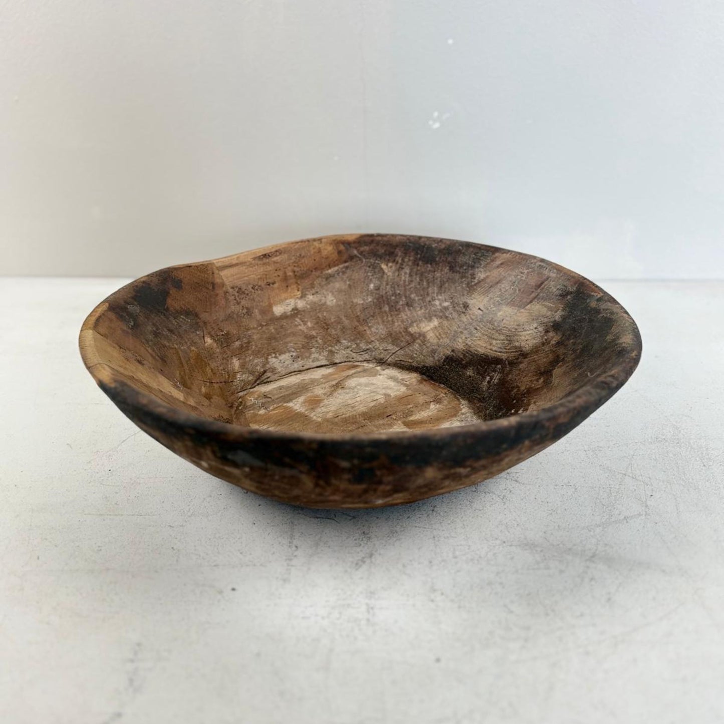 Vintage Artisan Wooden handcarved Bowl