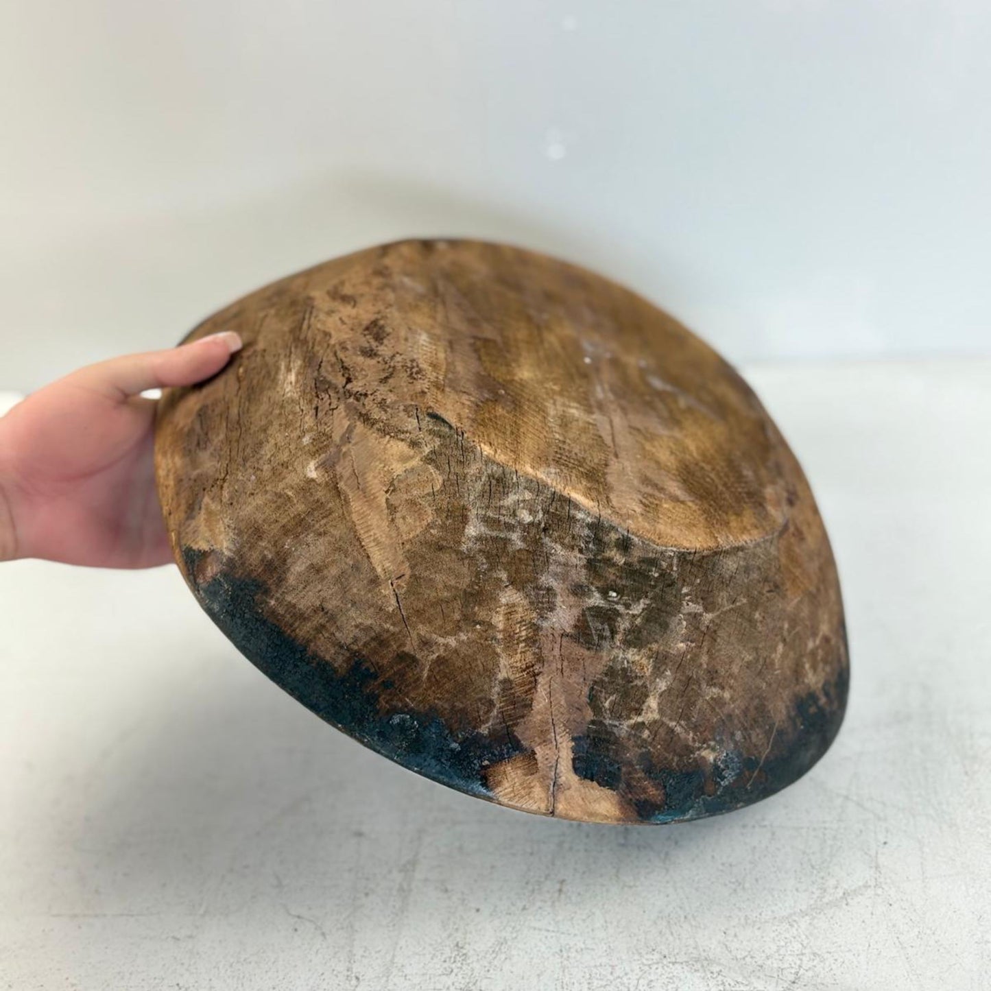 Vintage Artisan Wooden handcarved Bowl