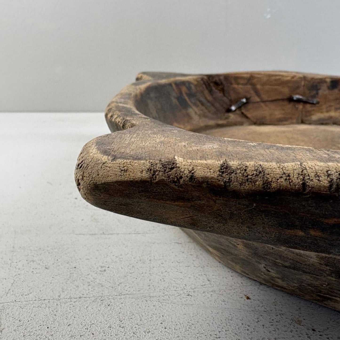 Vintage Indian Wooden Parat Tray- Ladakh, India