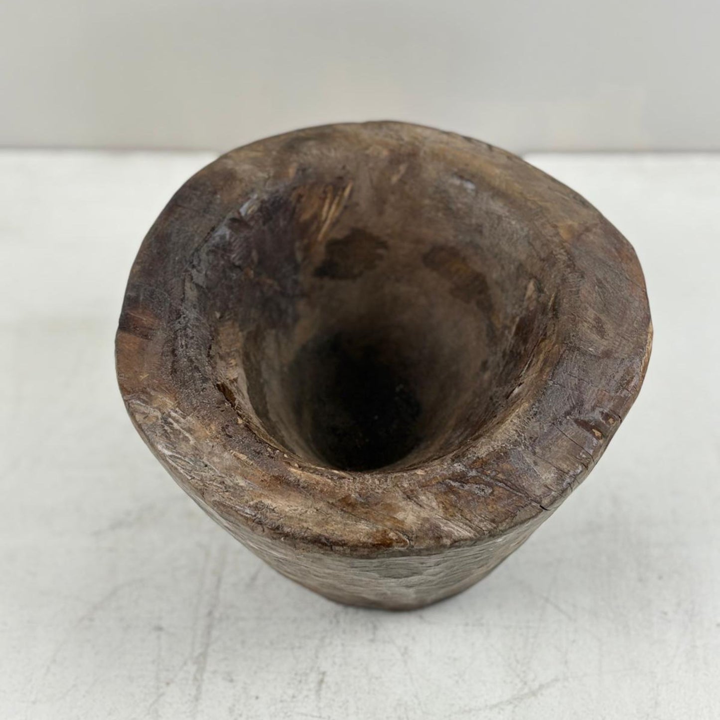 Large Vintage Artisan Wooden handcarved Bowl