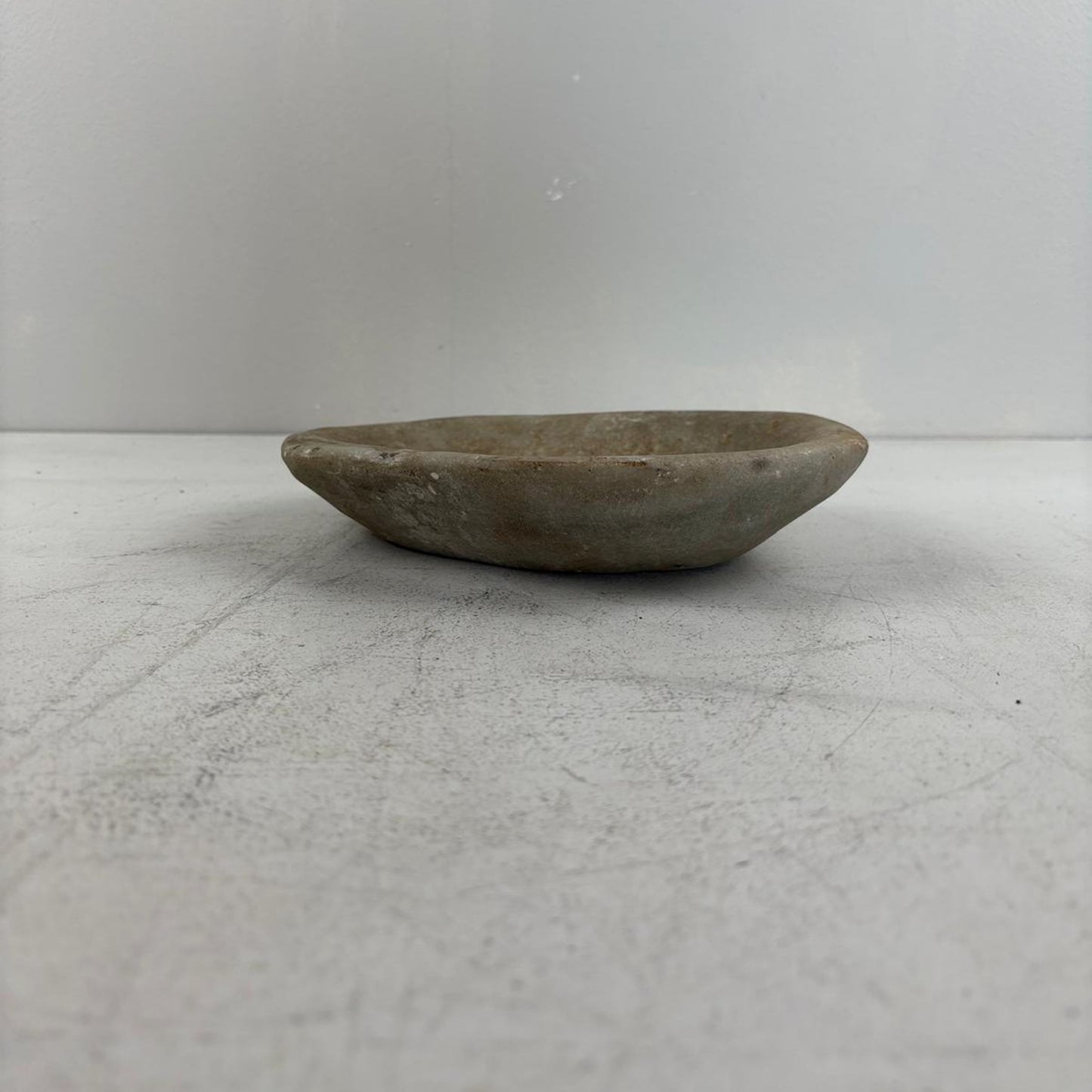 Large Handcarved Raw Marble Stone Platter