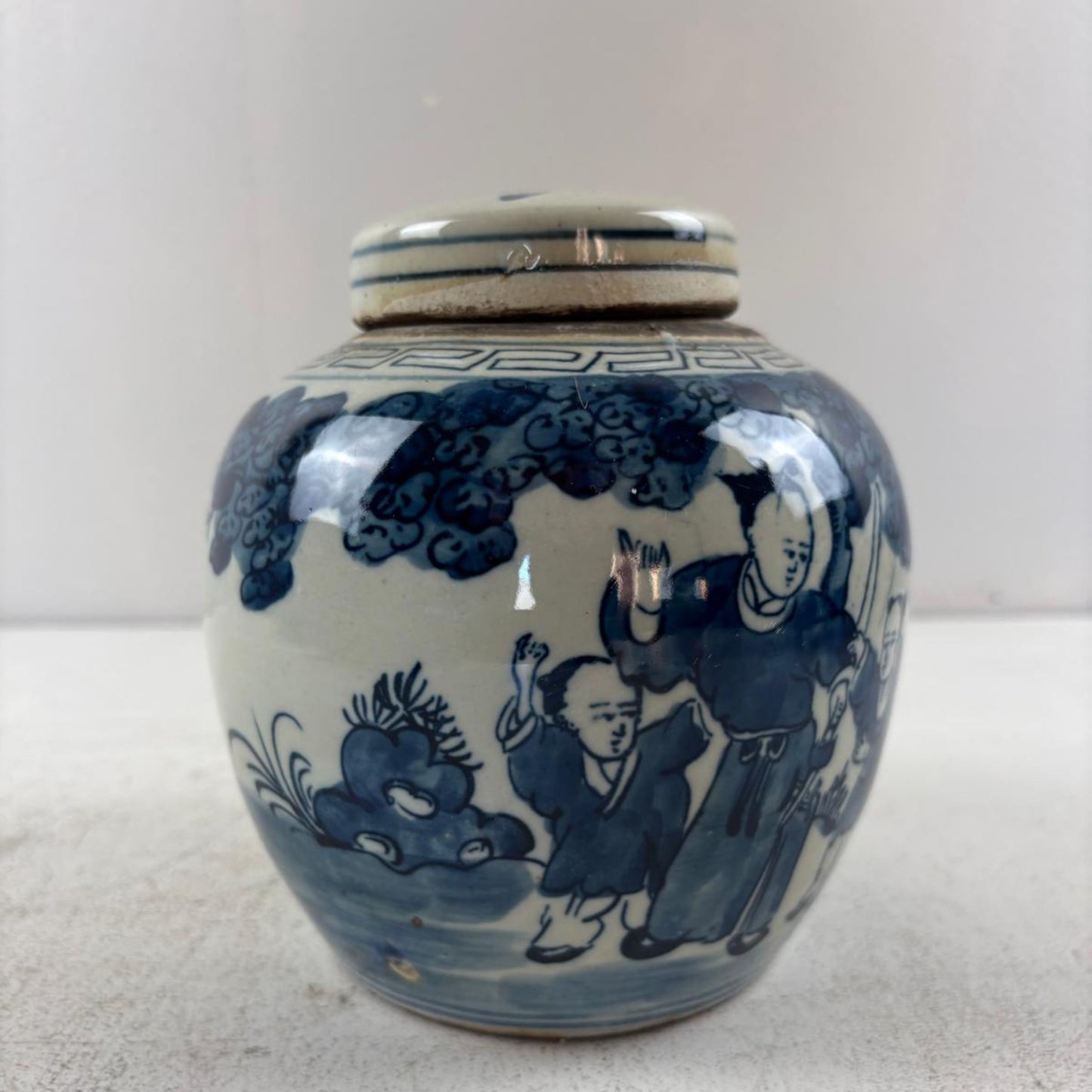 Blue and White Chinese Ginger Jar - 15cm