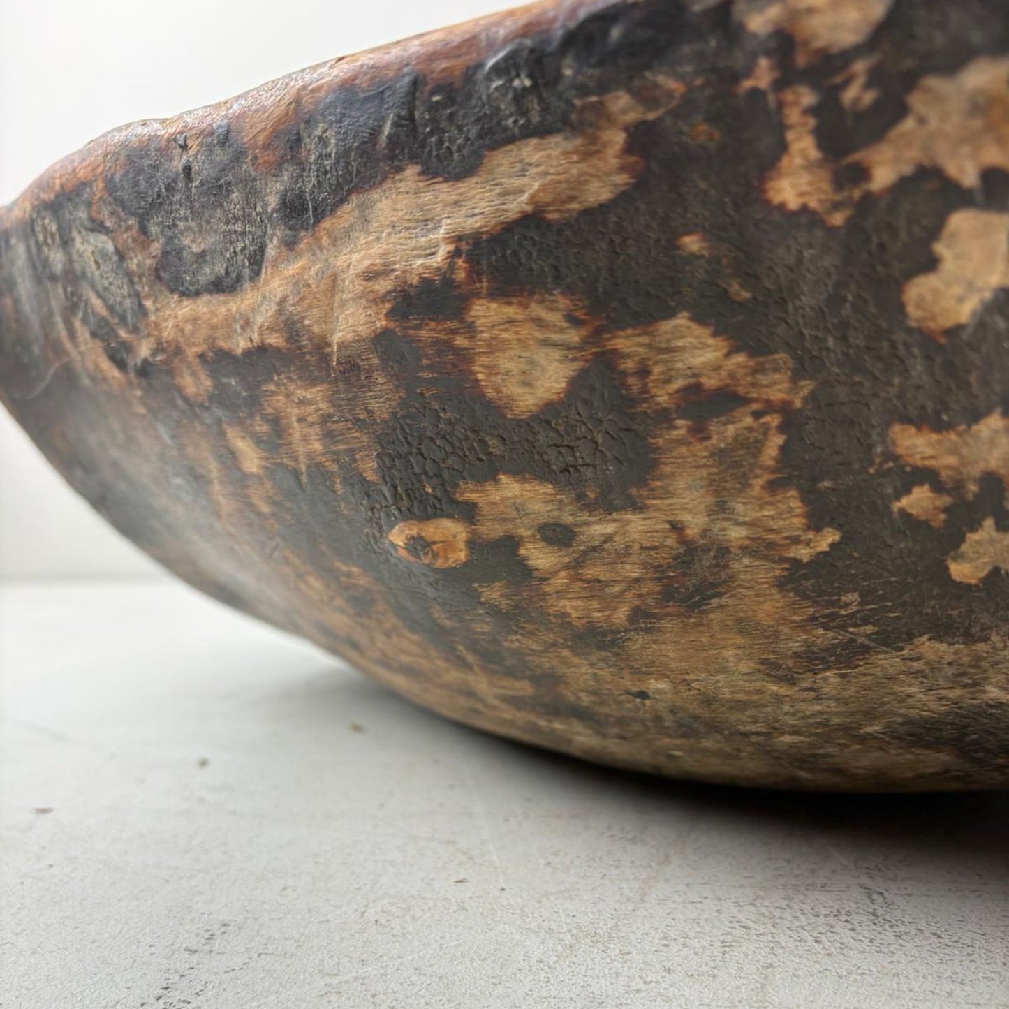 Antique Wooden Dough Bowl - Gamai, Qinghai Province, Tibet