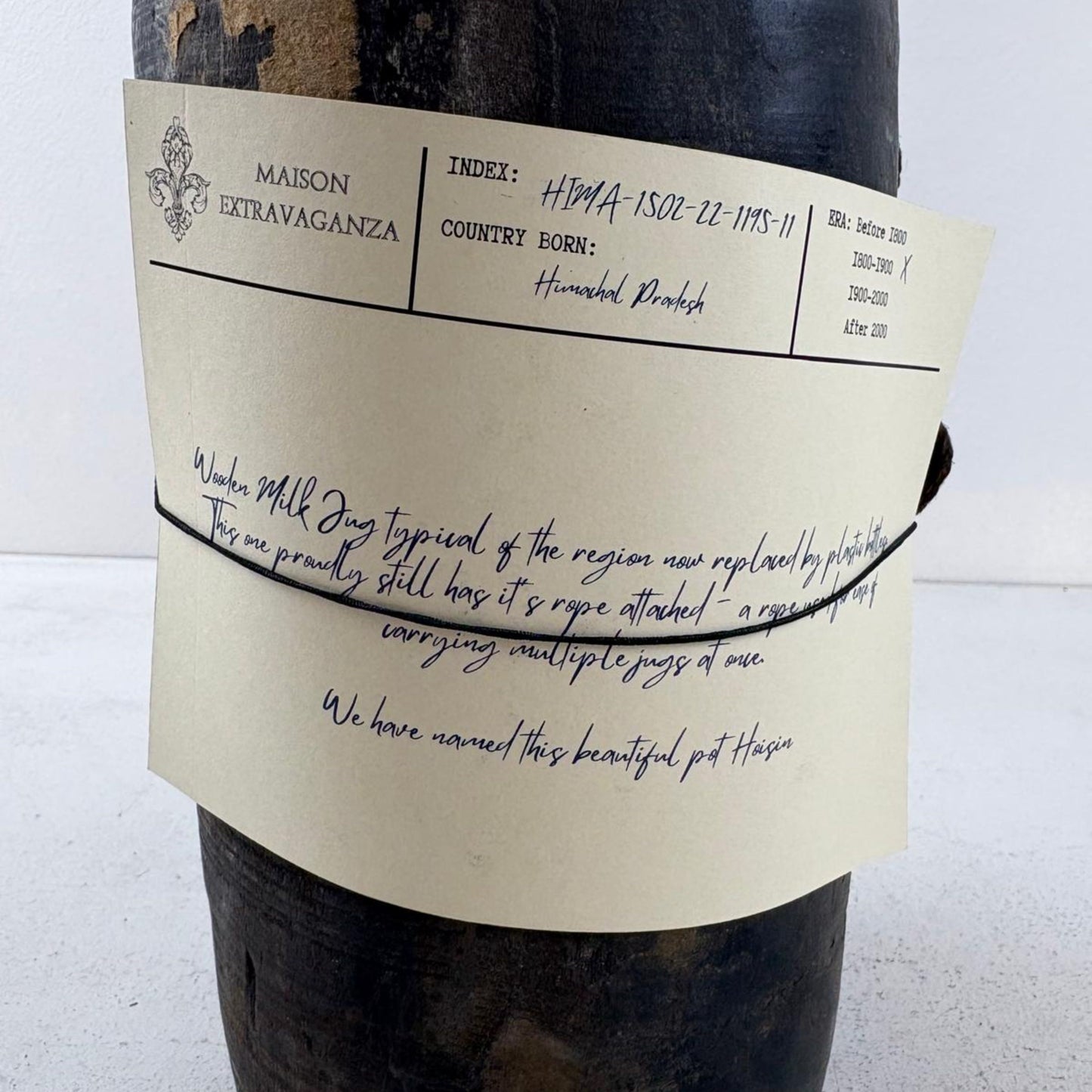 Antique Wooden Himachal Pot
