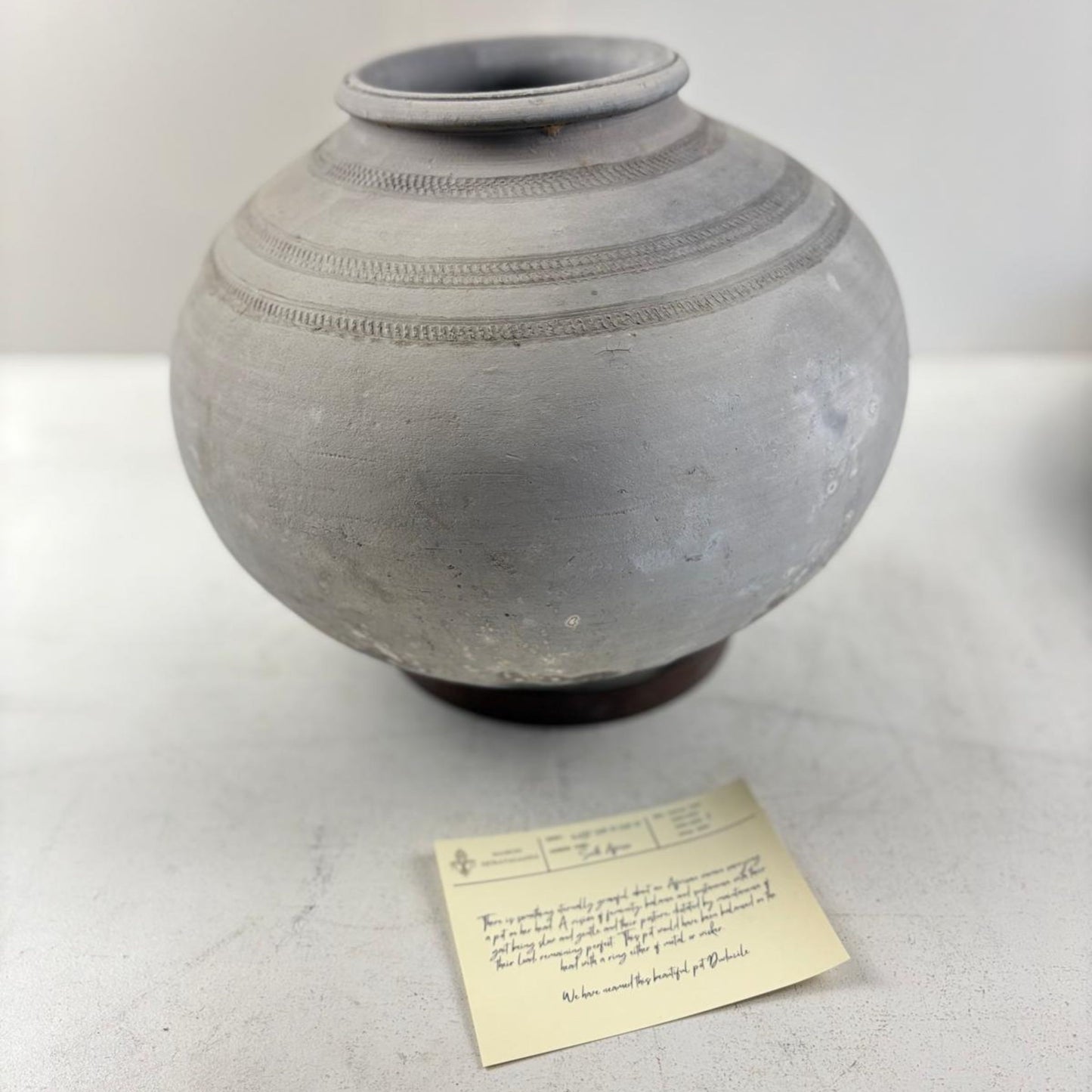 Antique African Clay Water Vessel - Stains