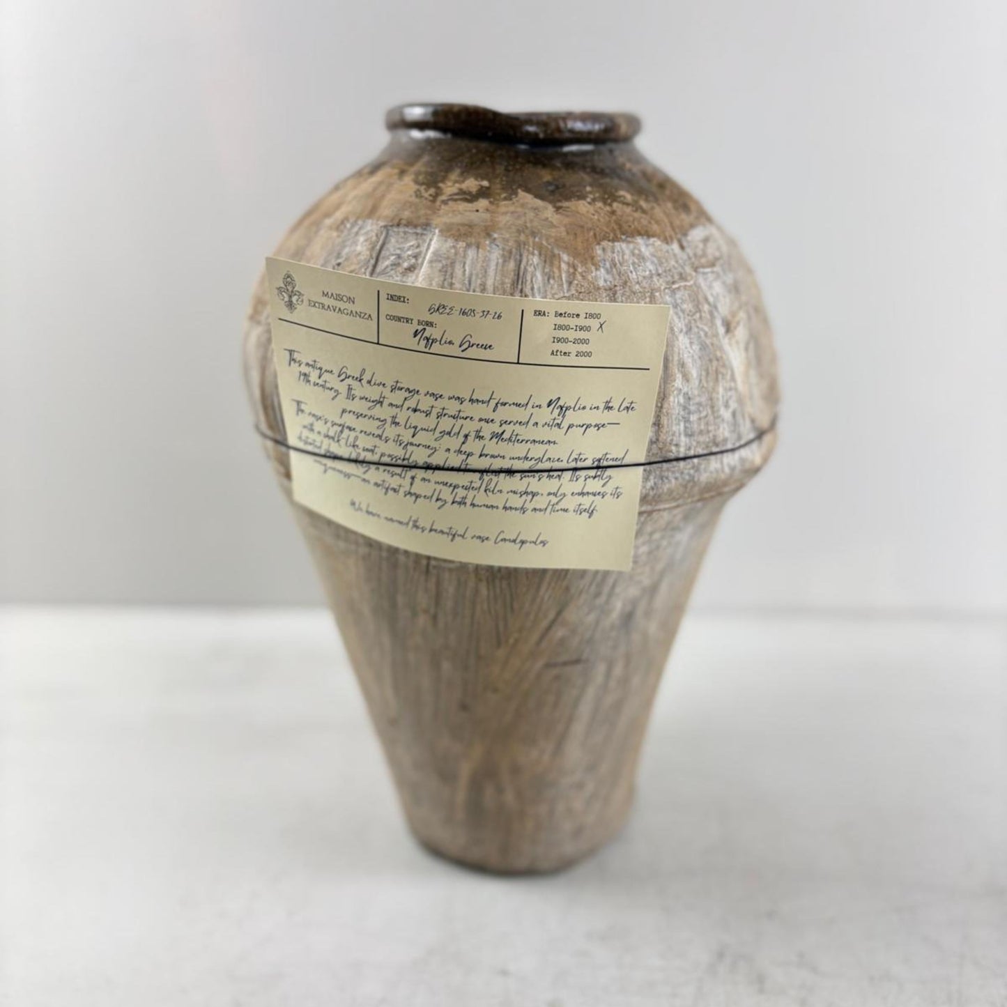 Irregular Ancient Greek Olive Jar - Nafplio, Greece