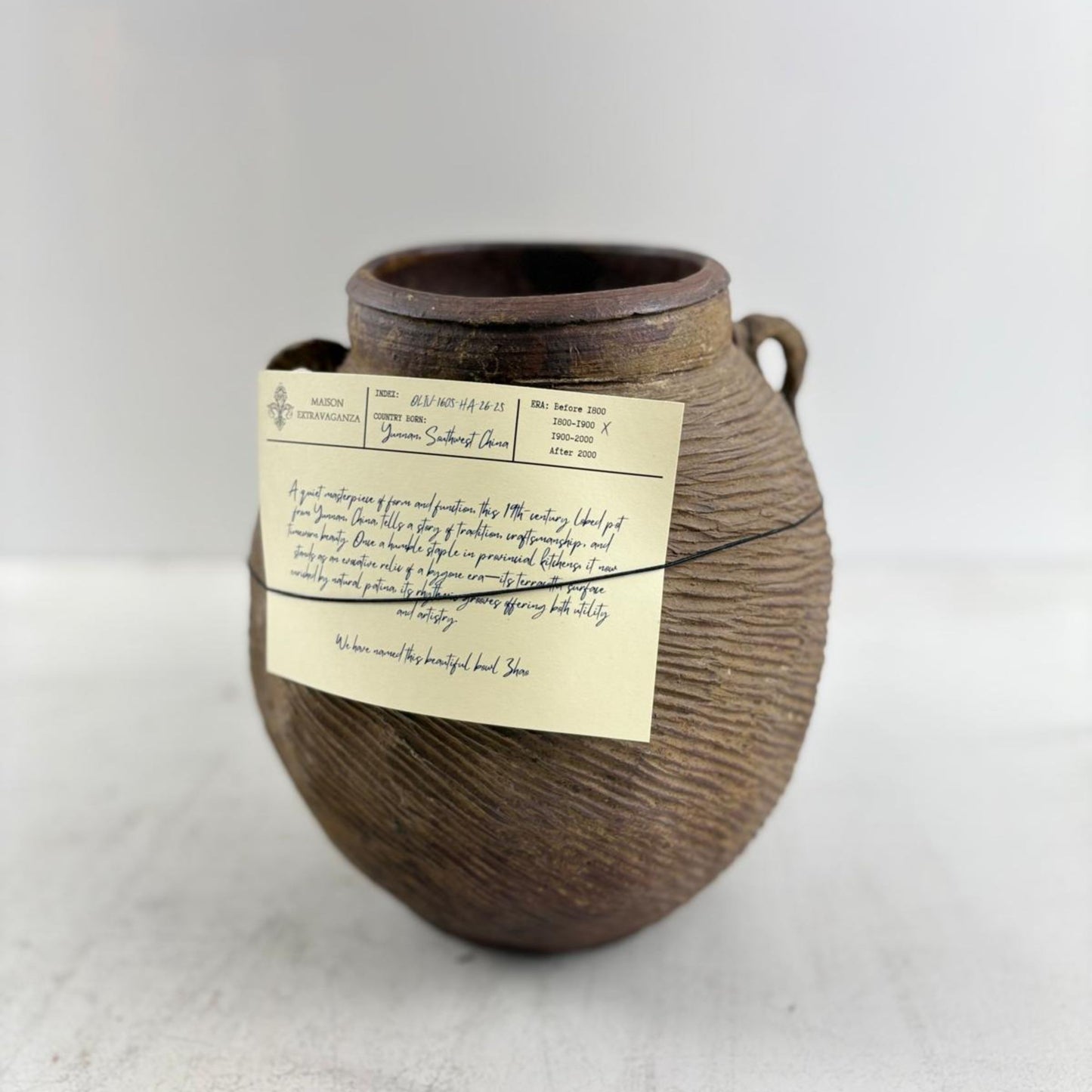 Antique lobed Storage Jar - Yunnan, Southwest China