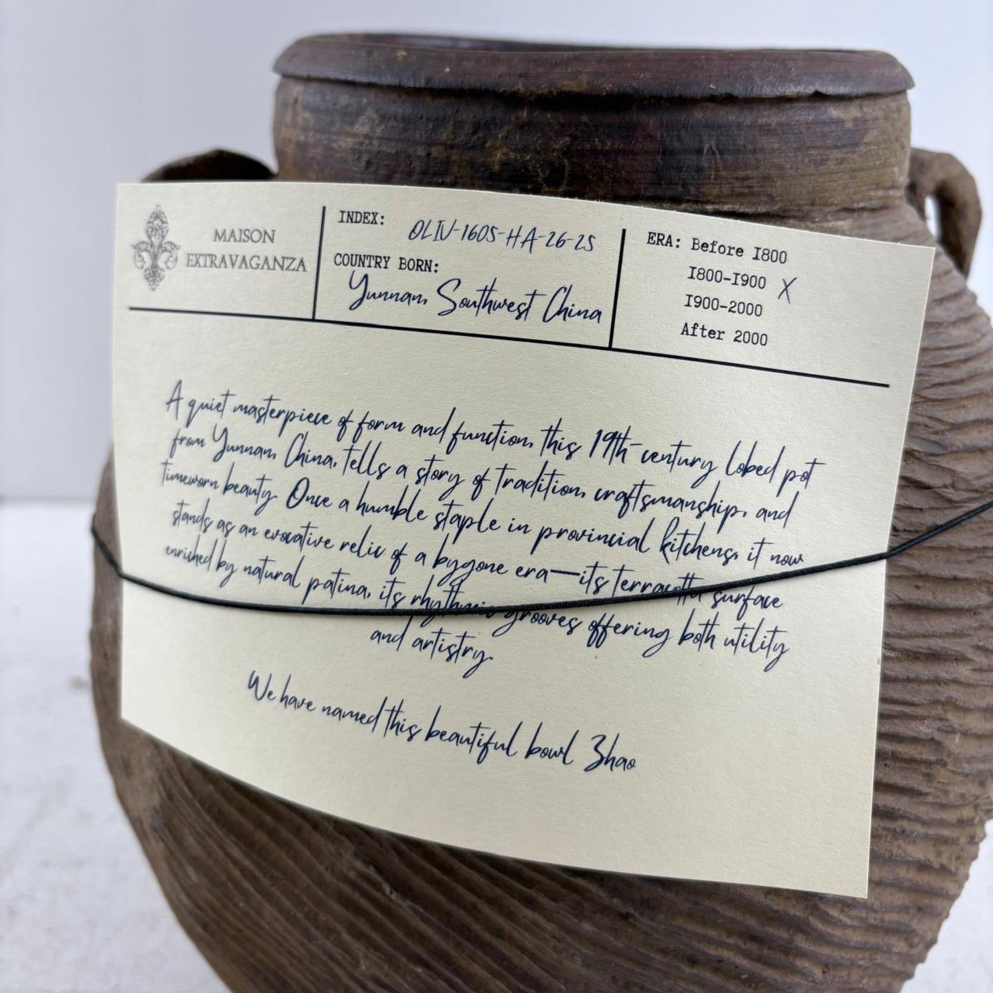 Antique lobed Storage Jar - Yunnan, Southwest China