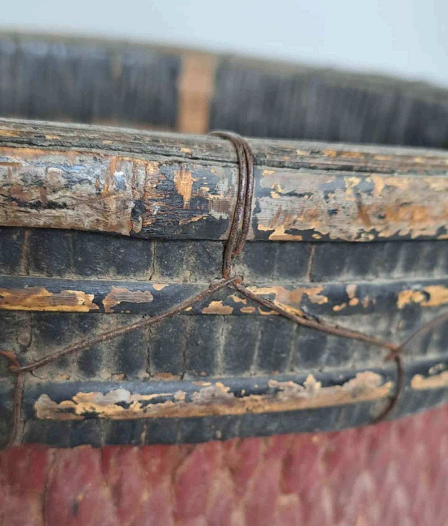 Antique Chinese Reed Grass Basket - Jinzhong, Shanxi Province, China