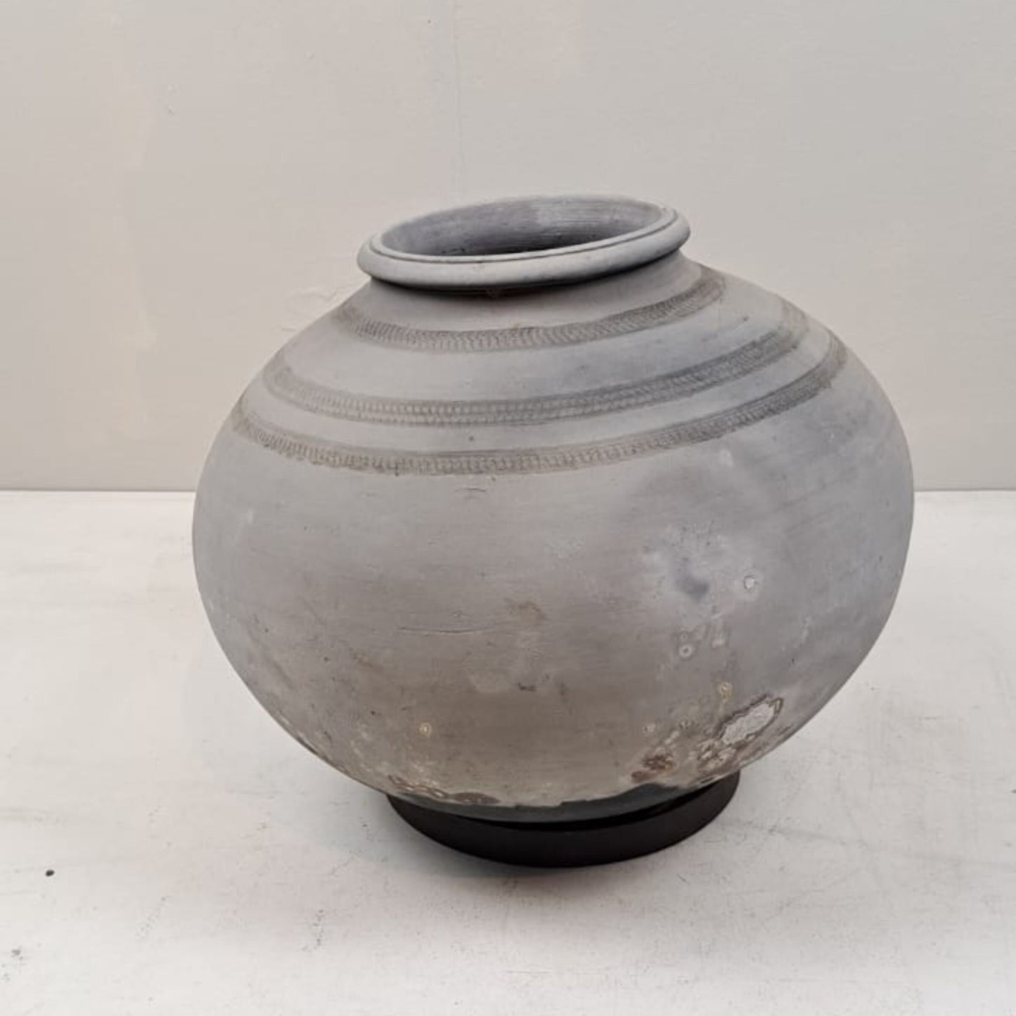 Antique African Clay Water Vessel - Stains