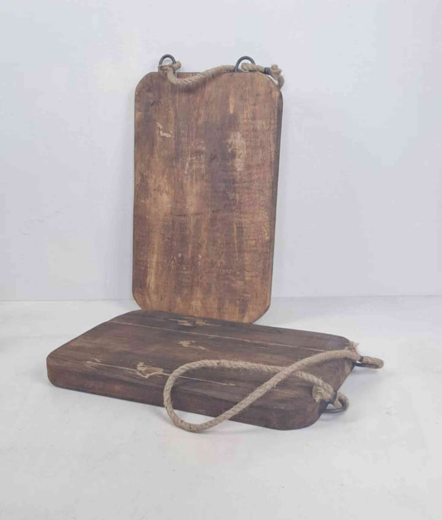 Vintage Dutch Meat Board with Rope