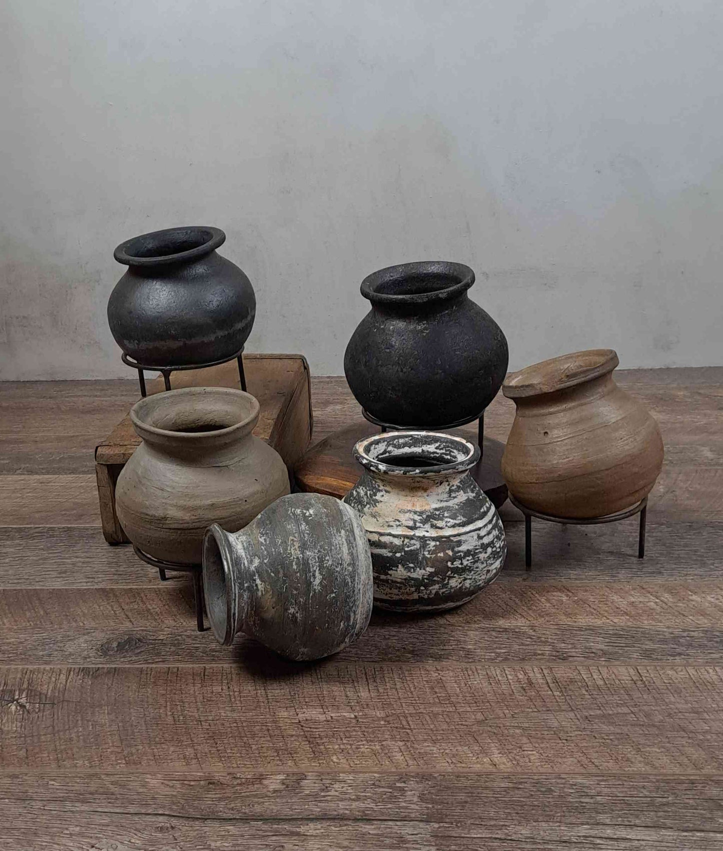 Vintage Clay Vessel - Rounded Base