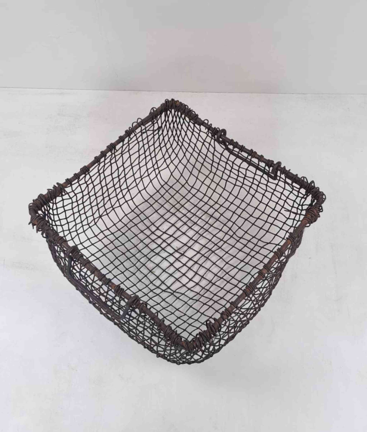 vintage decor vintage storage basket vintage metal basket vintage french basket rustic vintage decor antique metal basket vintage oyster basket french oyster basket antique homedecor basket