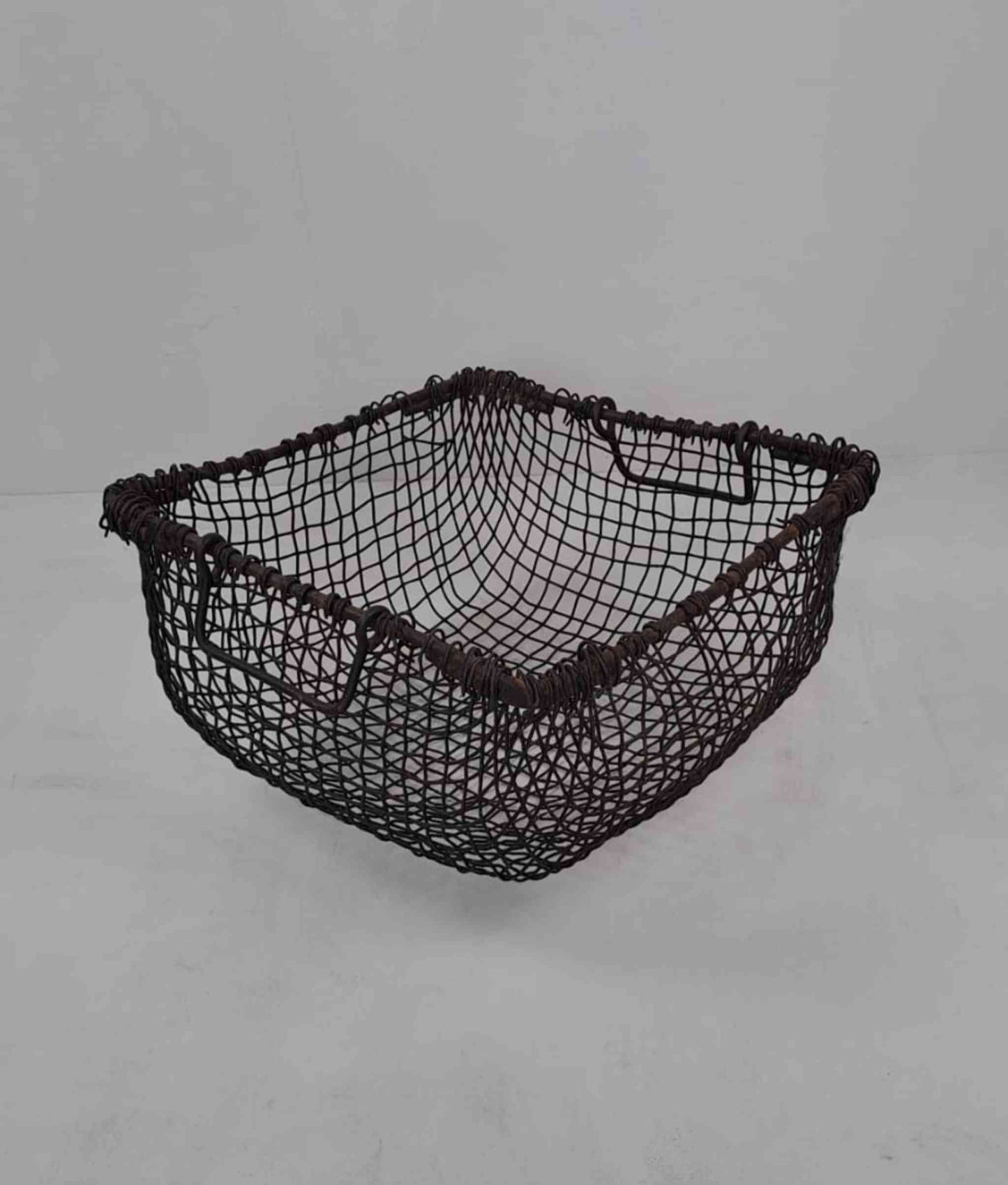 vintage decor vintage storage basket vintage metal basket vintage french basket rustic vintage decor antique metal basket vintage oyster basket french oyster basket antique homedecor basket