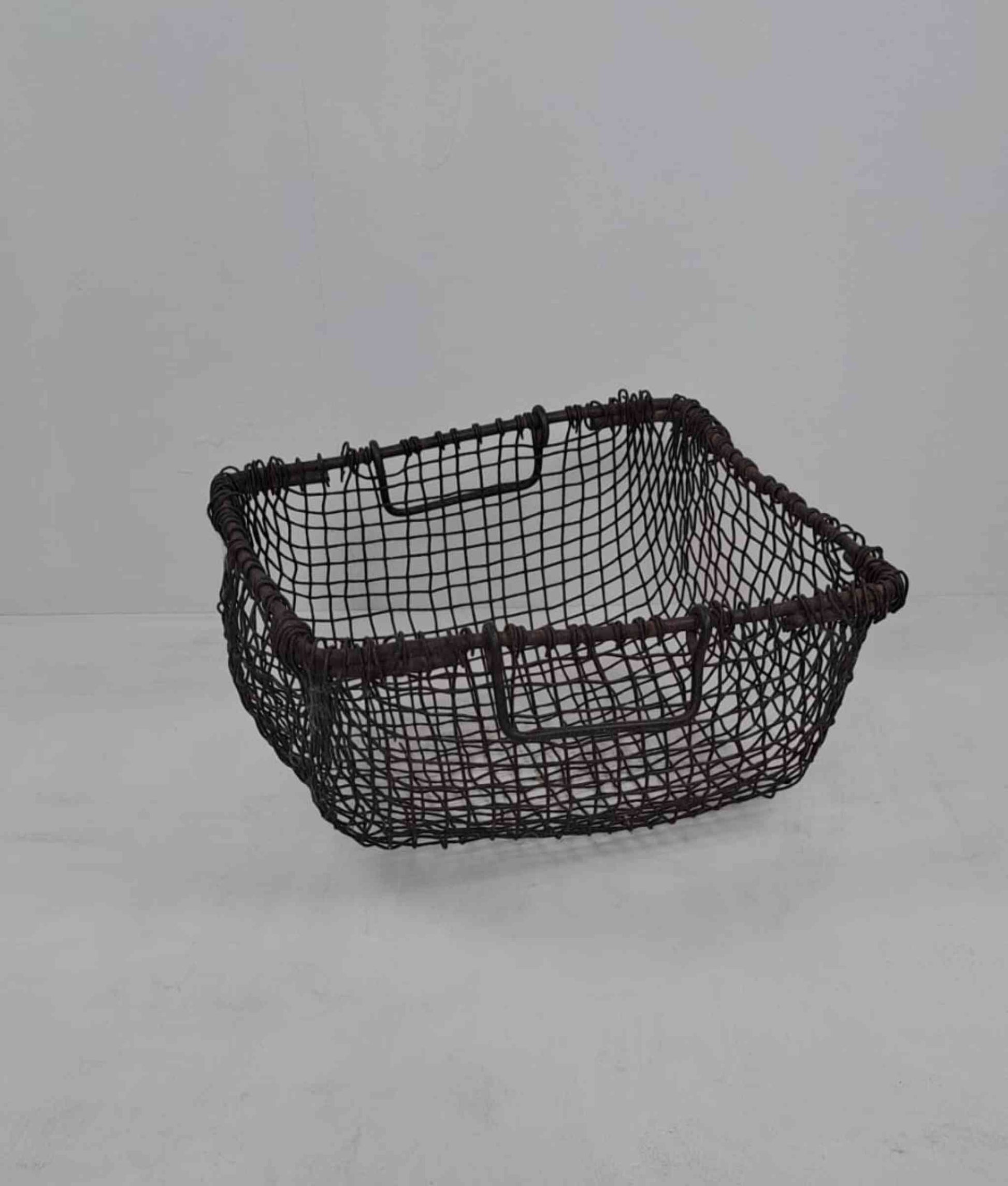 vintage decor vintage storage basket vintage metal basket vintage french basket rustic vintage decor antique metal basket vintage oyster basket french oyster basket antique homedecor basket