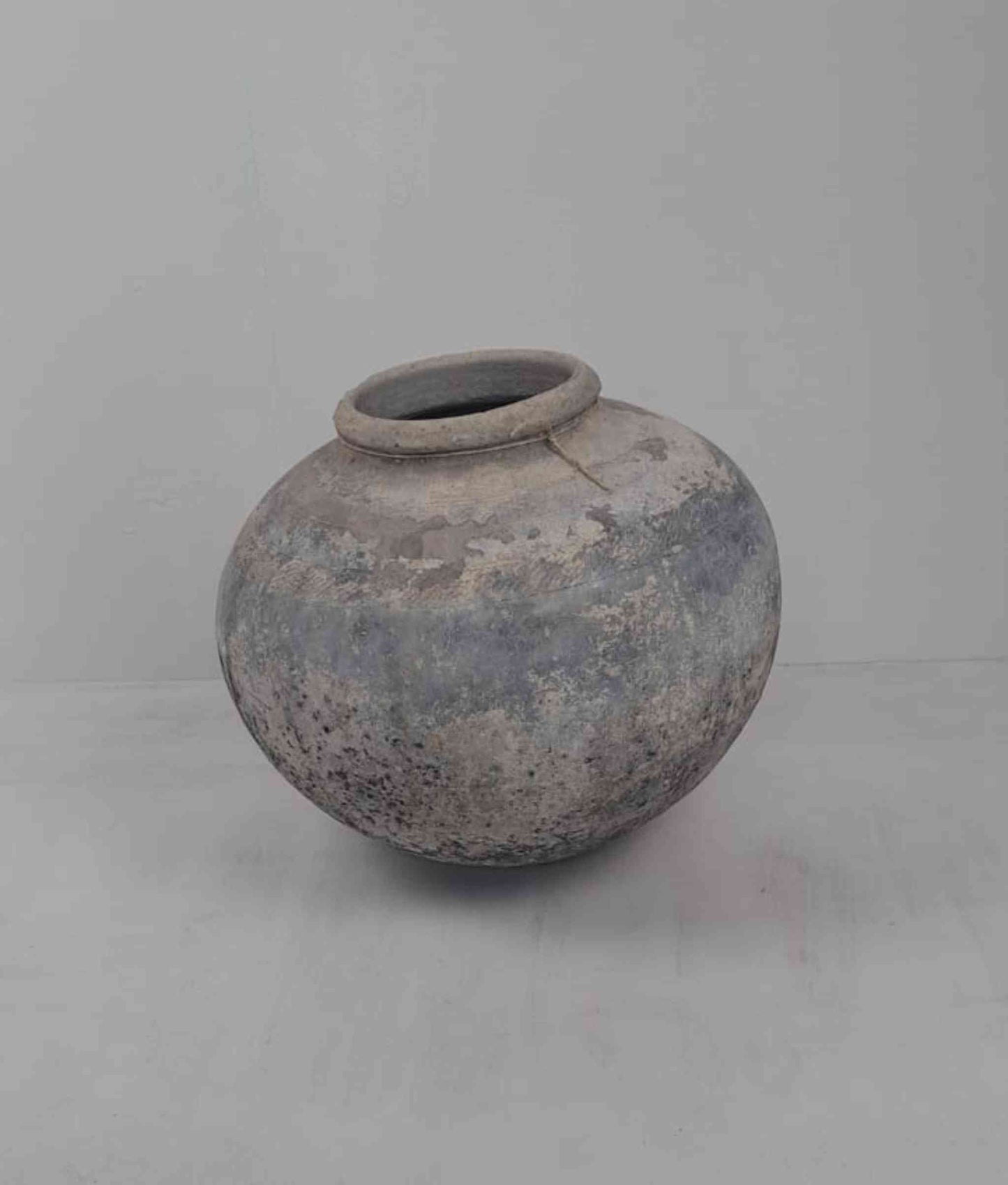 African Water Vessel Clay Pot - rounded base