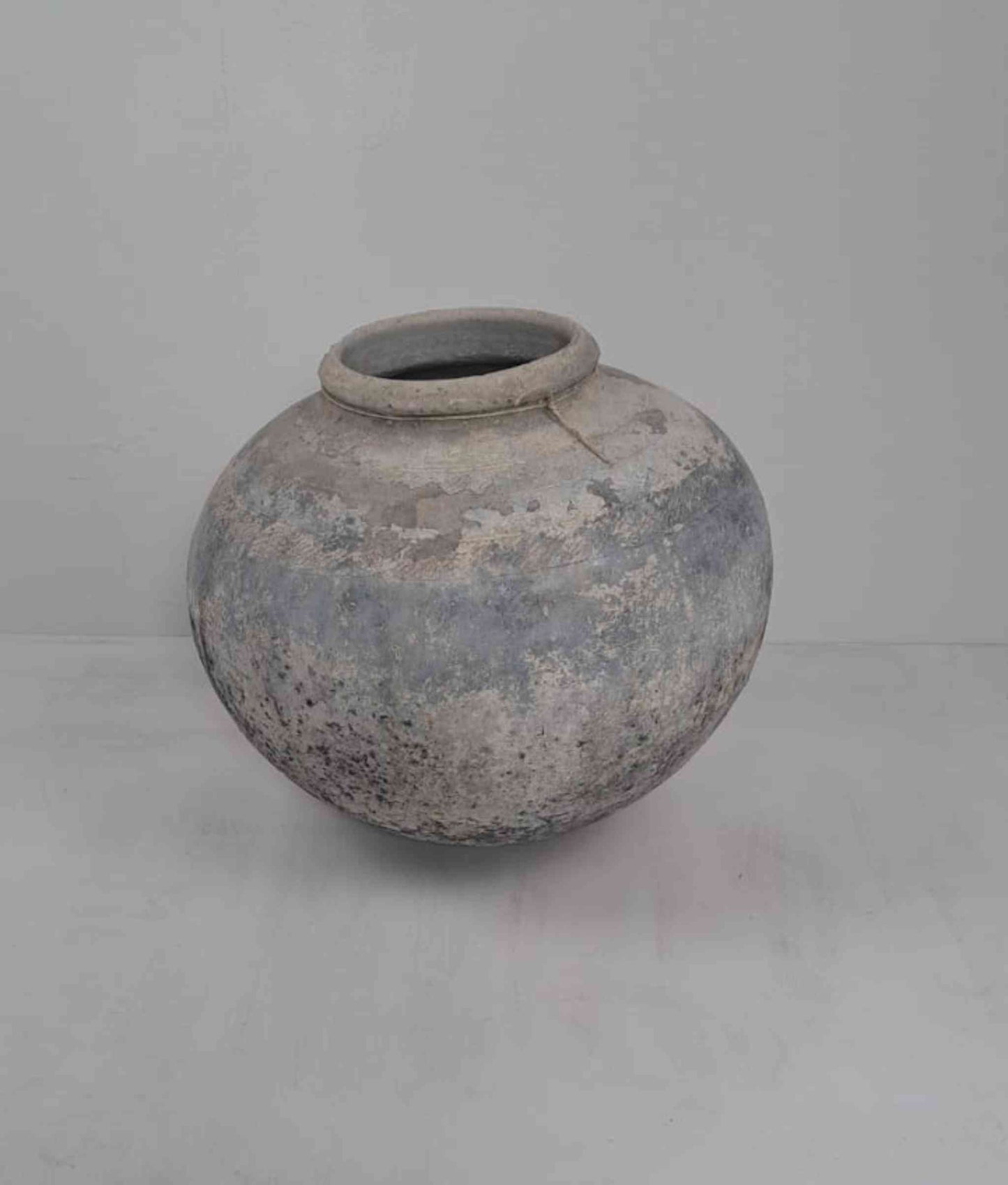 African Water Vessel Clay Pot - rounded base