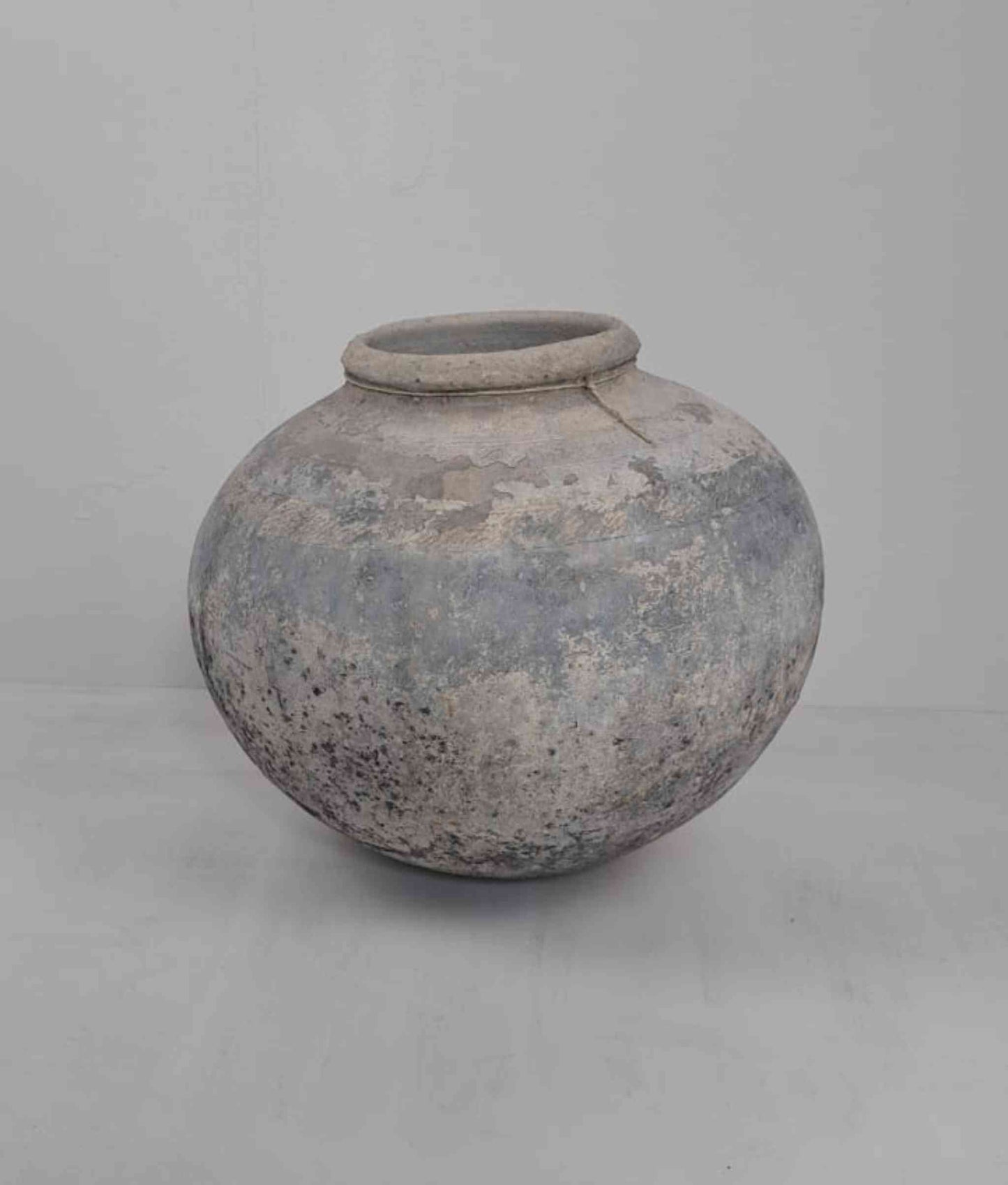 African Water Vessel Clay Pot - rounded base