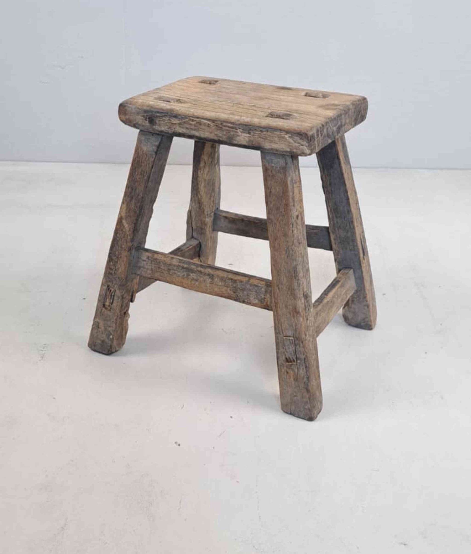 Antique Chinese Milking Stool, Rustic Stool, Decor Stool, Vintage Milking Stool, Antique Stool, Chinese Decor Stool, Unique Milking Stool, Interior Design Prop, Old Milking Stool, Handcrafted Chinese Stool