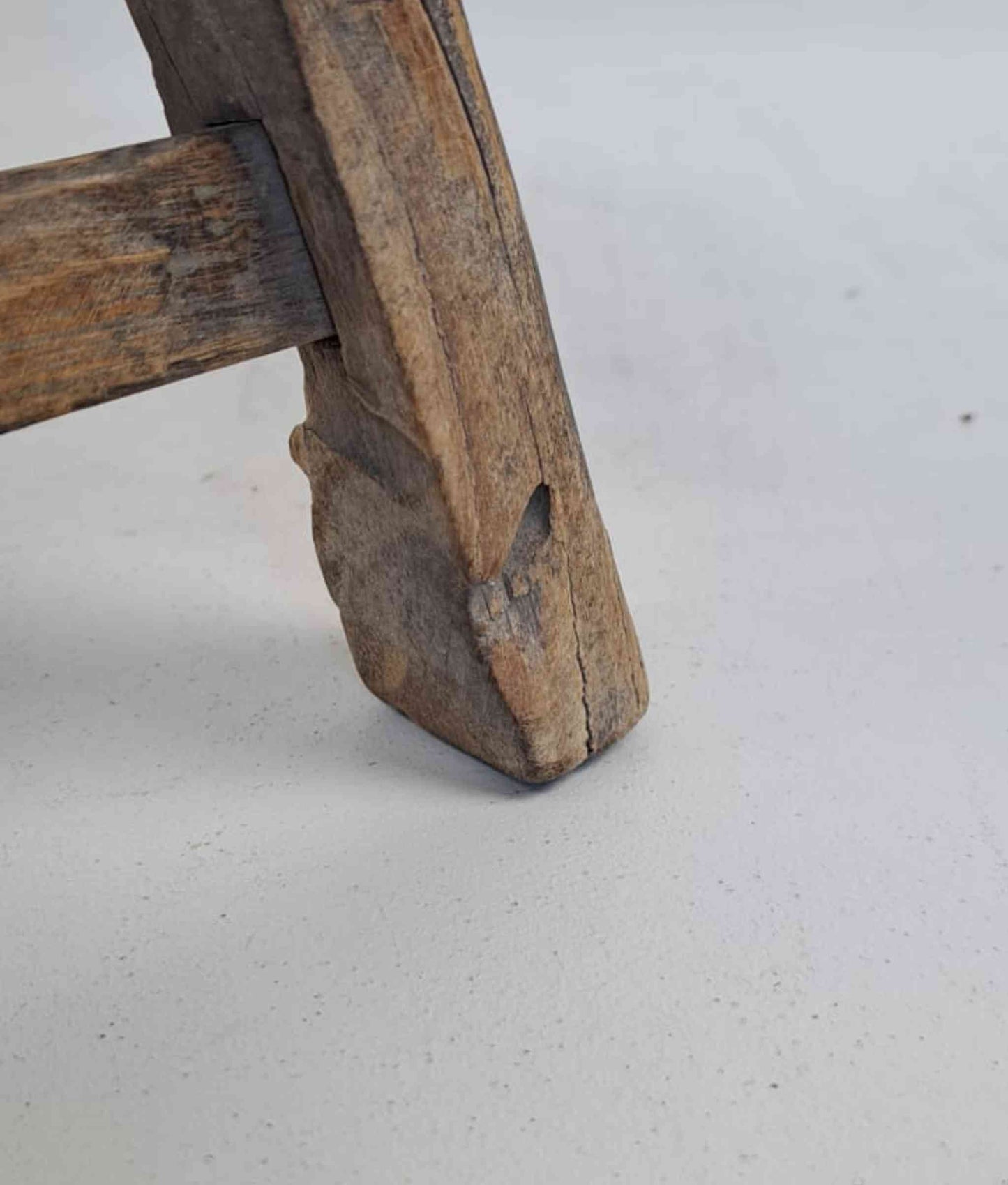 Antique Chinese Milking Stool, Rustic Stool, Decor Stool, Vintage Milking Stool, Antique Stool, Chinese Decor Stool, Unique Milking Stool, Interior Design Prop, Old Milking Stool, Handcrafted Chinese Stool