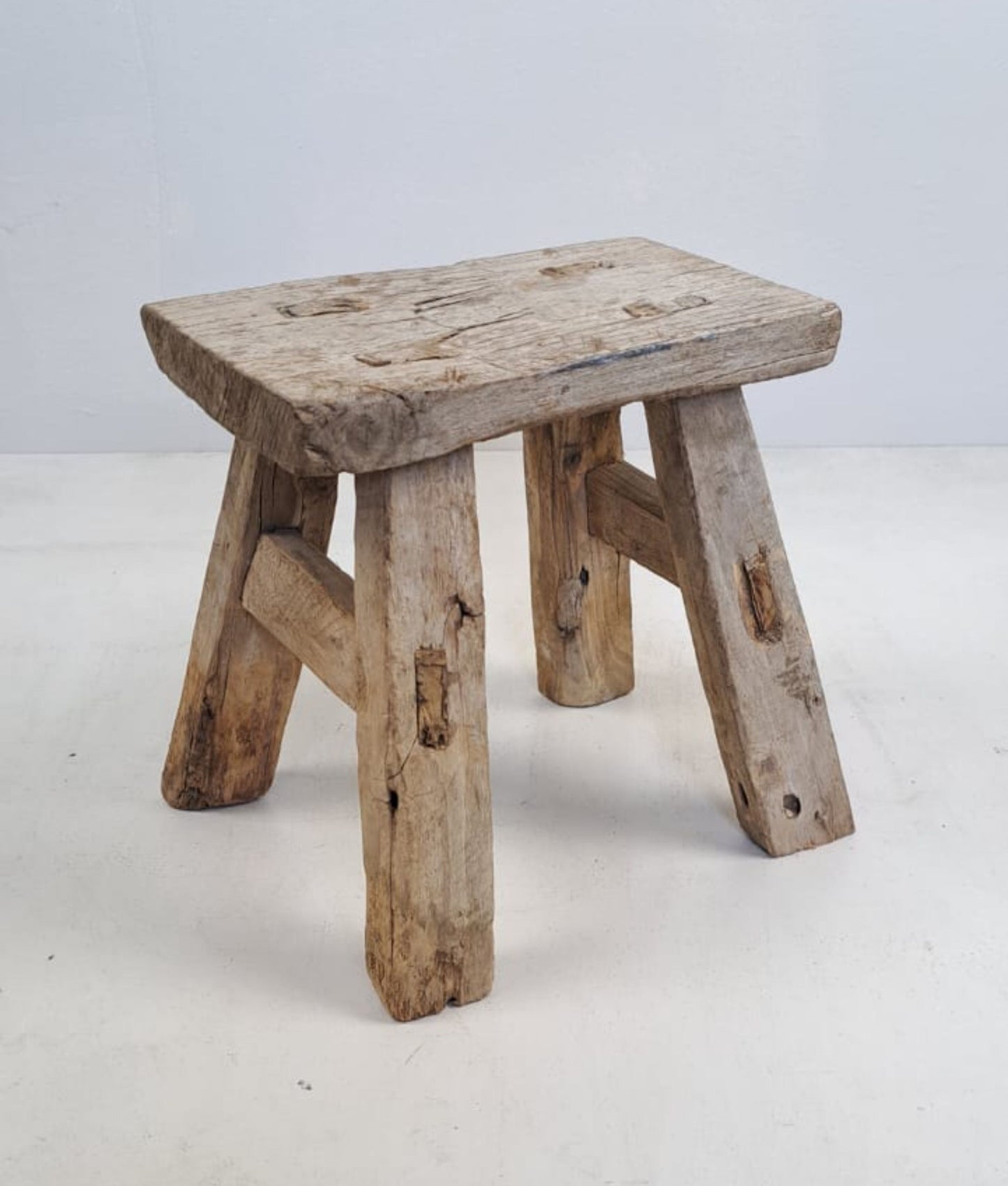 Antique Chinese Milking Stool, Rustic Stool, Decor Stool, Vintage Milking Stool, Antique Stool, Chinese Decor Stool, Unique Milking Stool, Interior Design Prop, Old Milking Stool, Handcrafted Chinese Stool