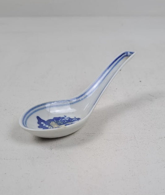 Vintage Chinese Porcelain Spoon