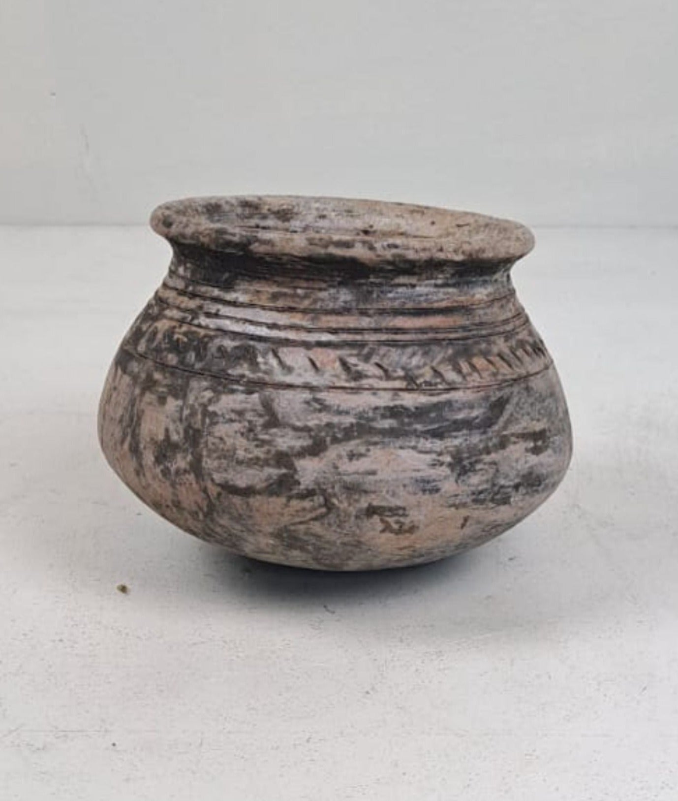 Vintage Clay Vessel - Rounded Base