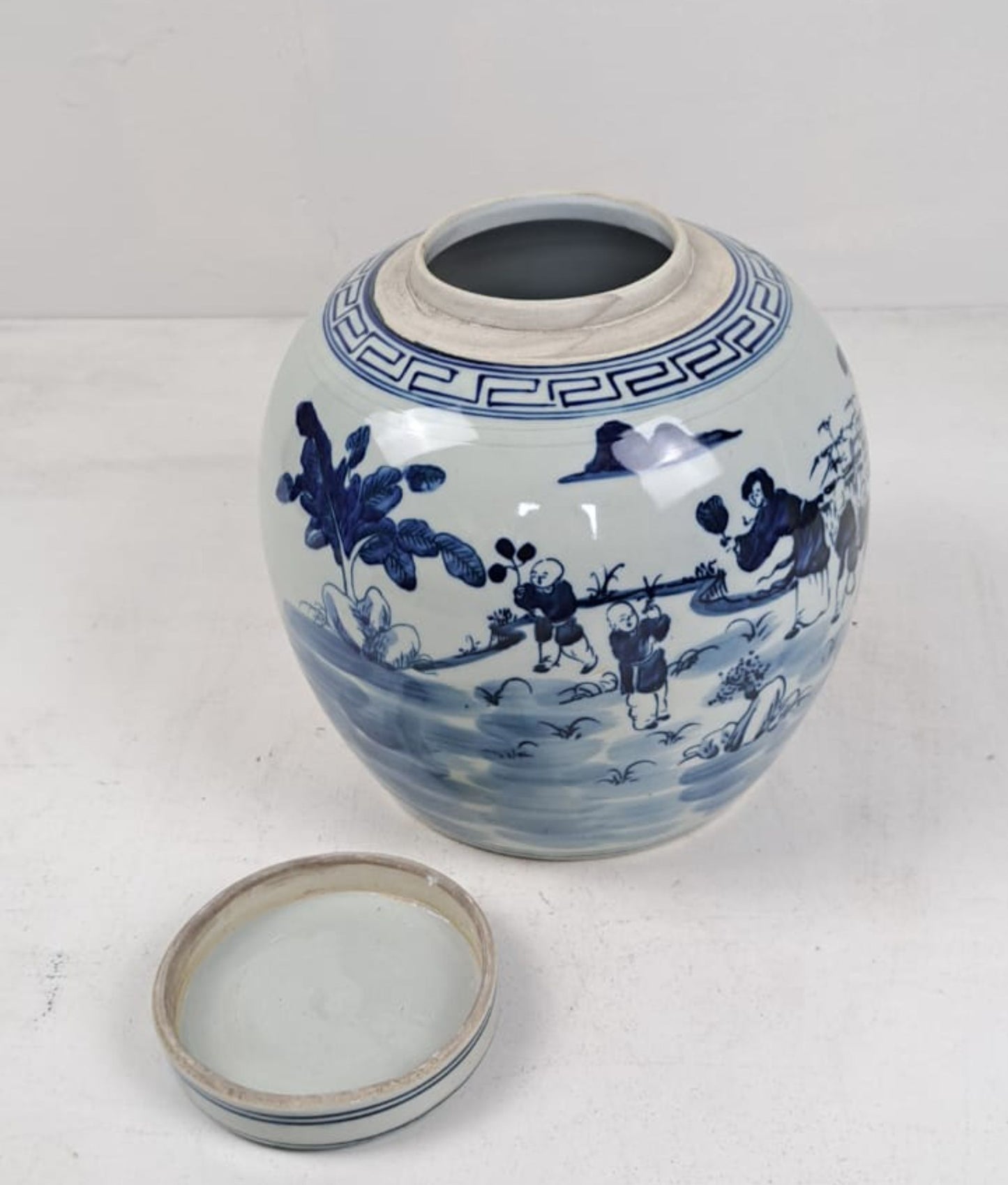 Antique Blue & White Chinese Ginger Jar