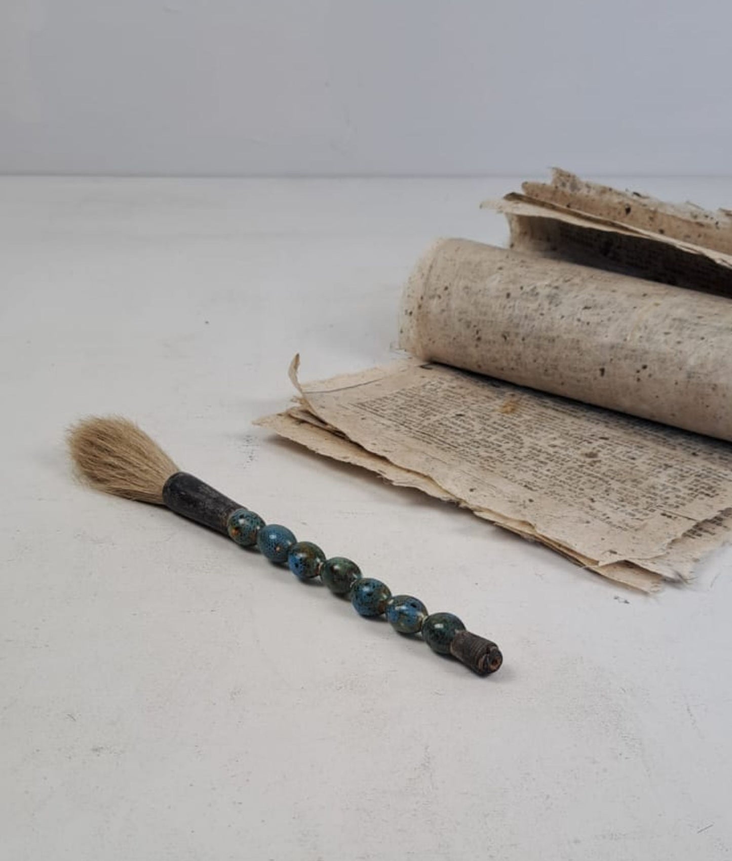 Vintage Chinese Calligraphy Brush - Handcrafted