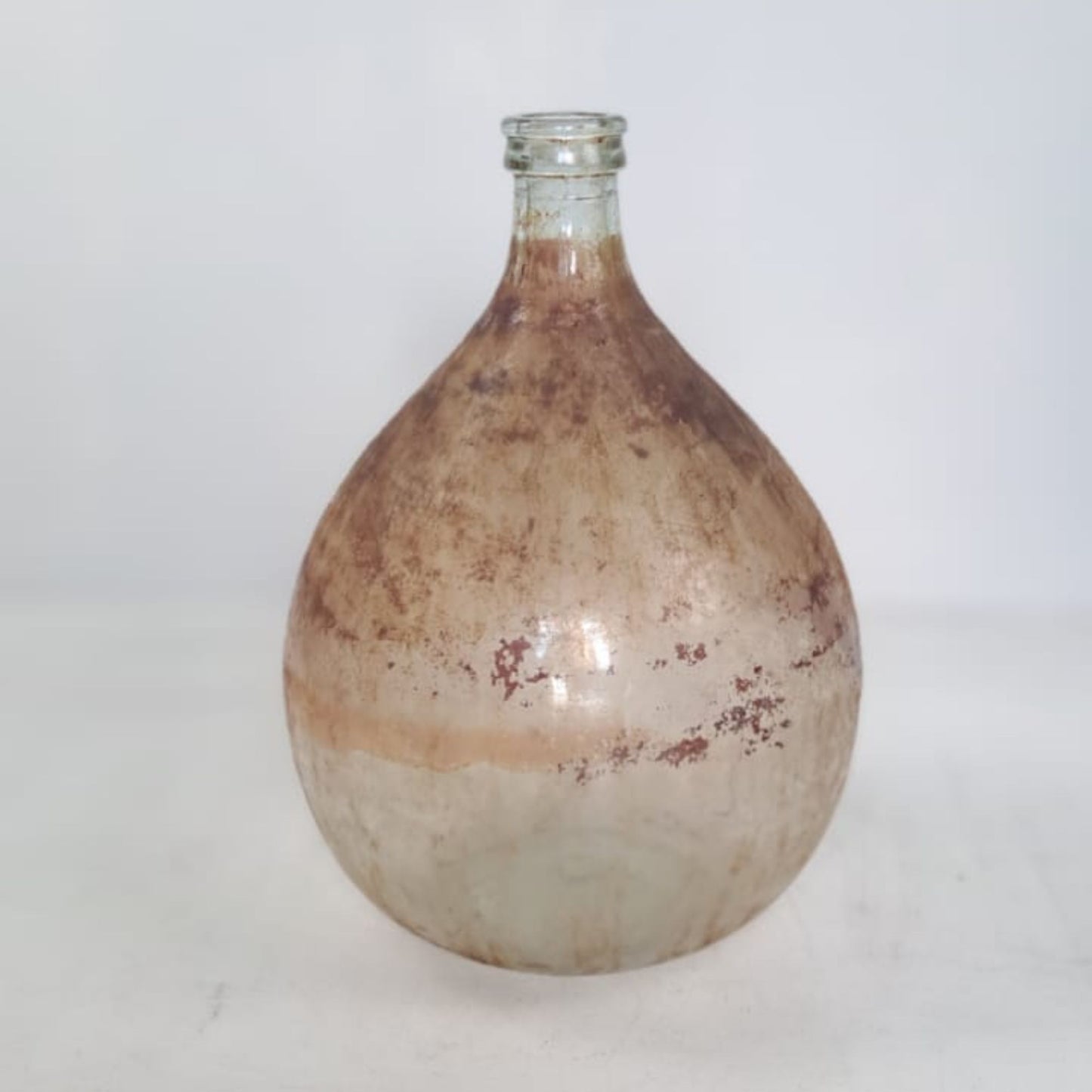 Vintage Wine Balloon Bottle, Demijohn Bottle, Italian Wine Balloon Bottle, German Vintage Belly Bottle, Fat Wine Bottle Imperia Italy