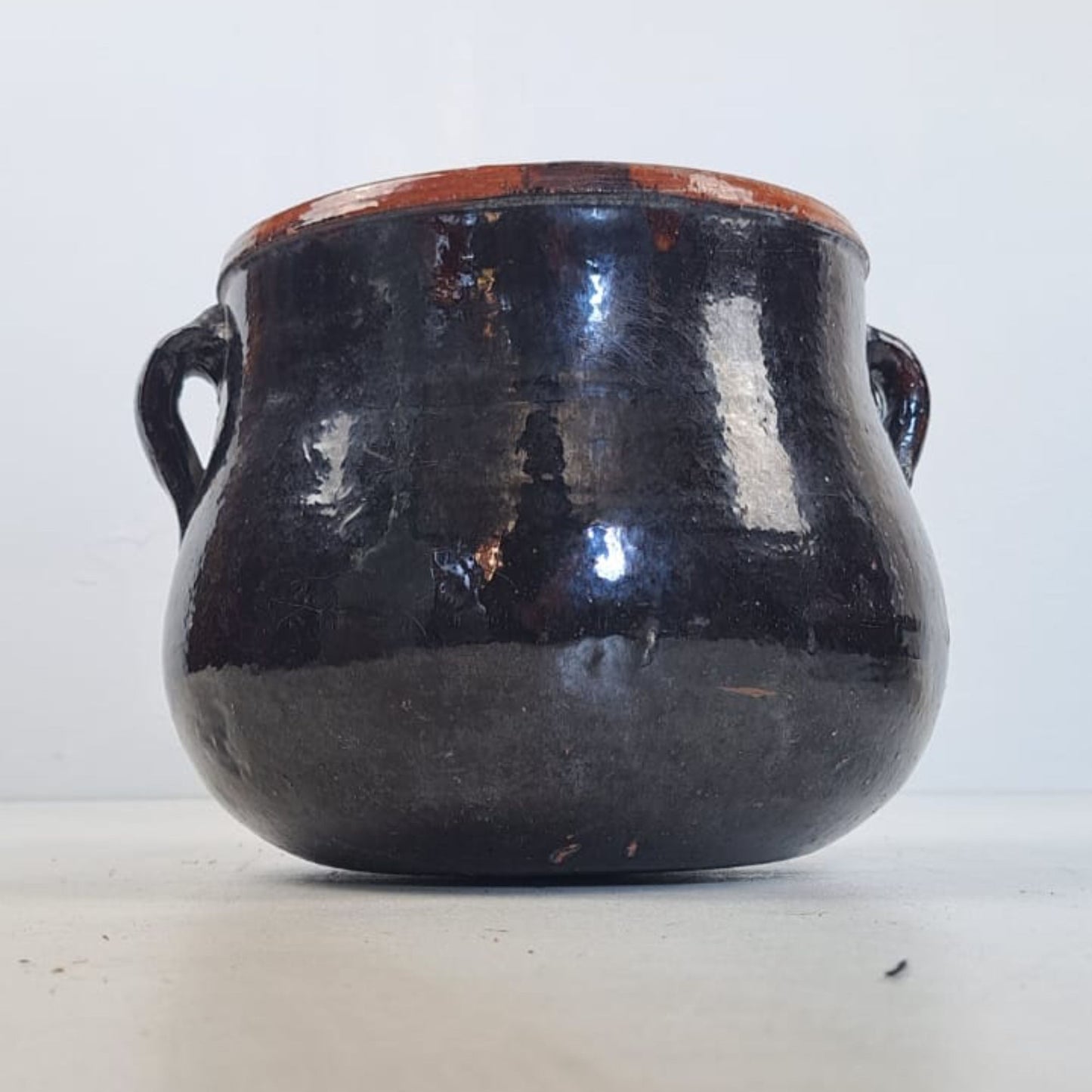 Vintage Keramiktopf mit Griff - Albisola Pottery